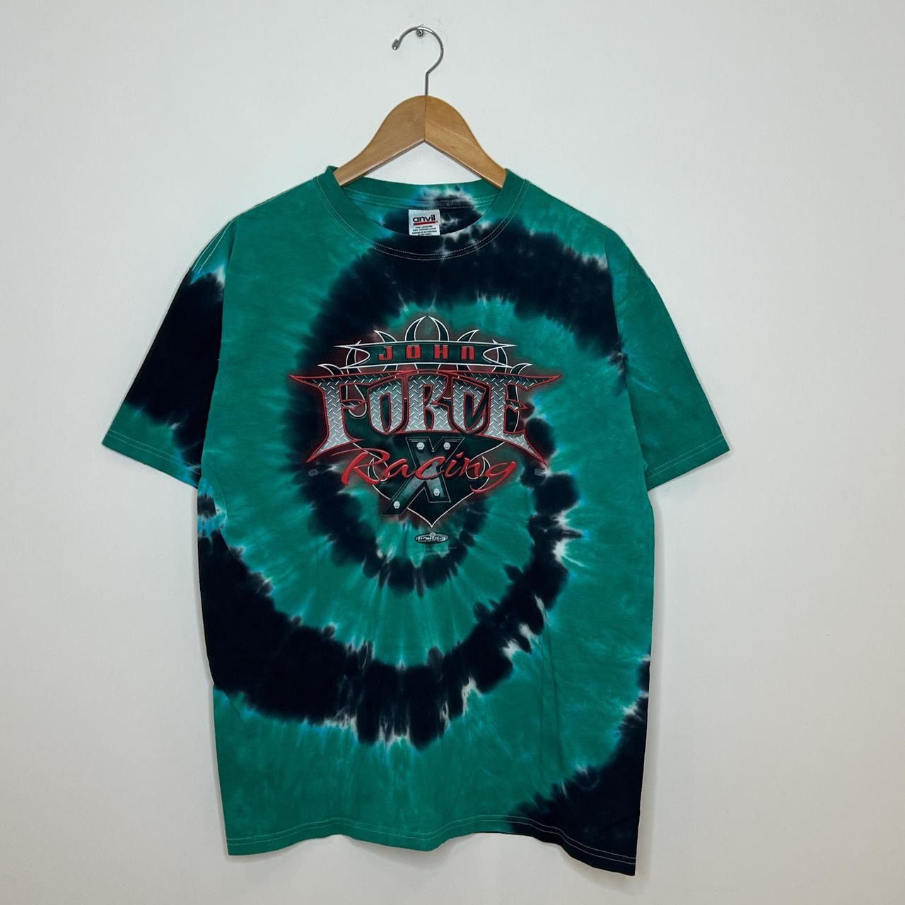 Vintage vintage john force drag racing tee shirt Size US L / EU 52-54 / 3 - 1 Thumbnail