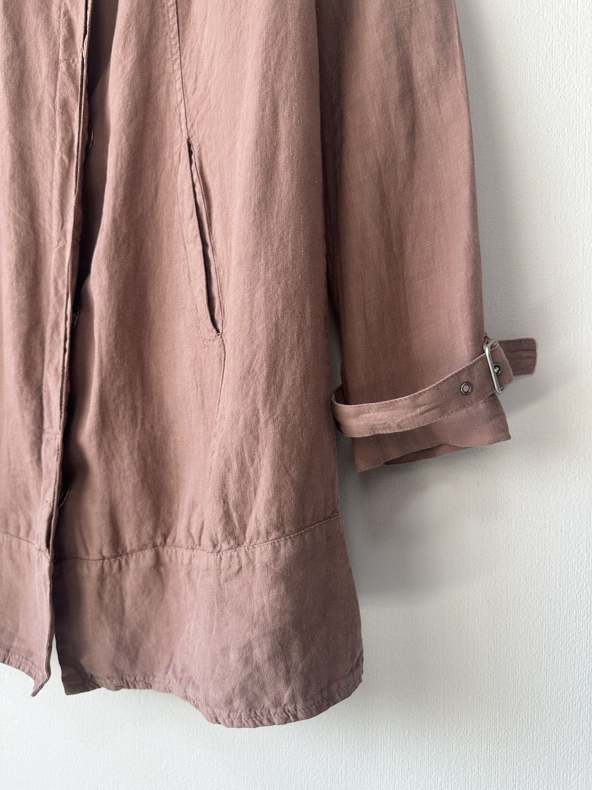 Transit TRANSIT PAR SUCH Archive Italy Dusty Pink 100% Linen Jacket Size M / US 6-8 / IT 42-44 - 5 Thumbnail