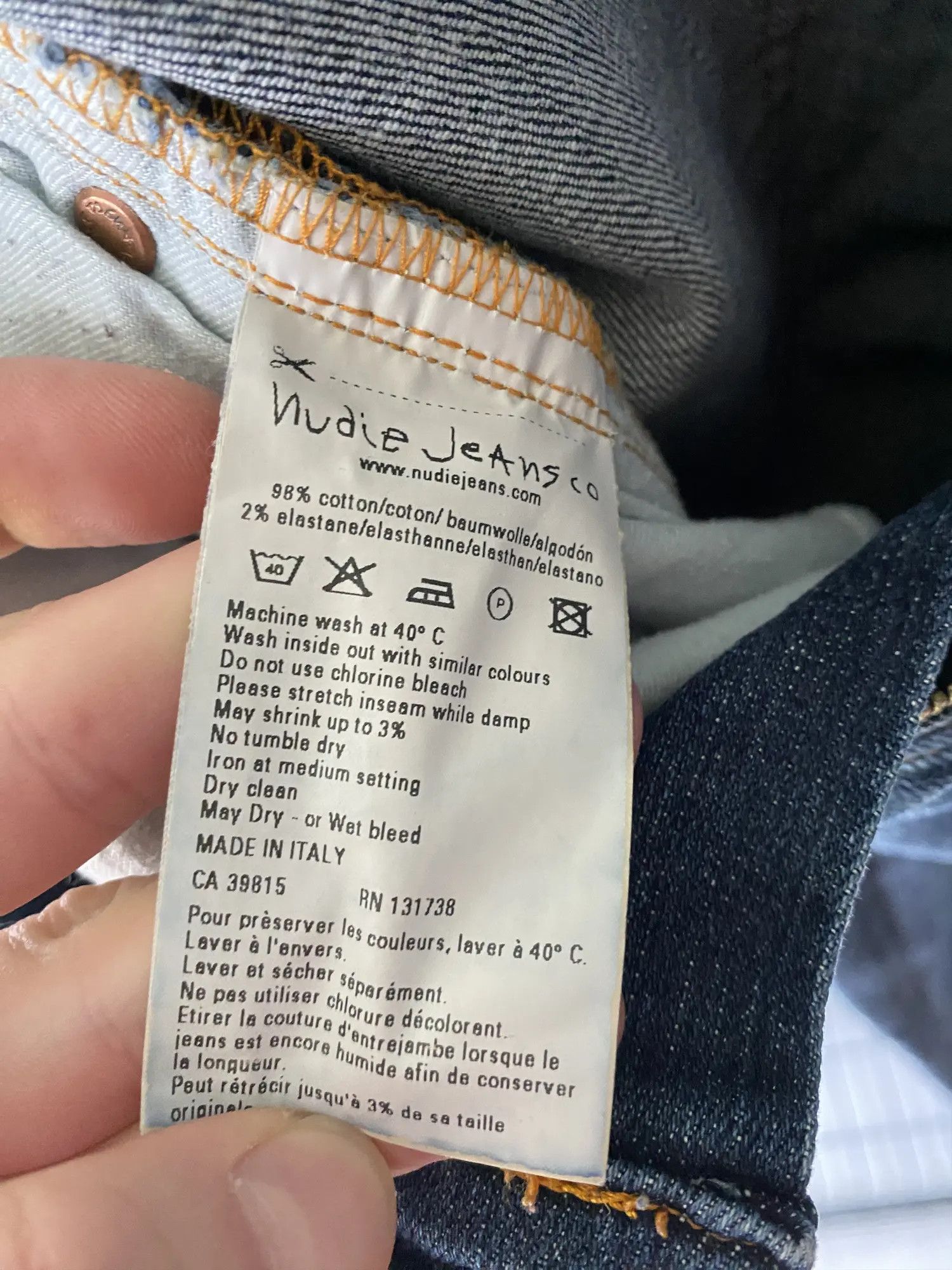 Nudie Jeans Nudie Jeans Tube Kelly Rinsed Strikey denim jeans sz W29 L32 Size US 29 - 9 Thumbnail