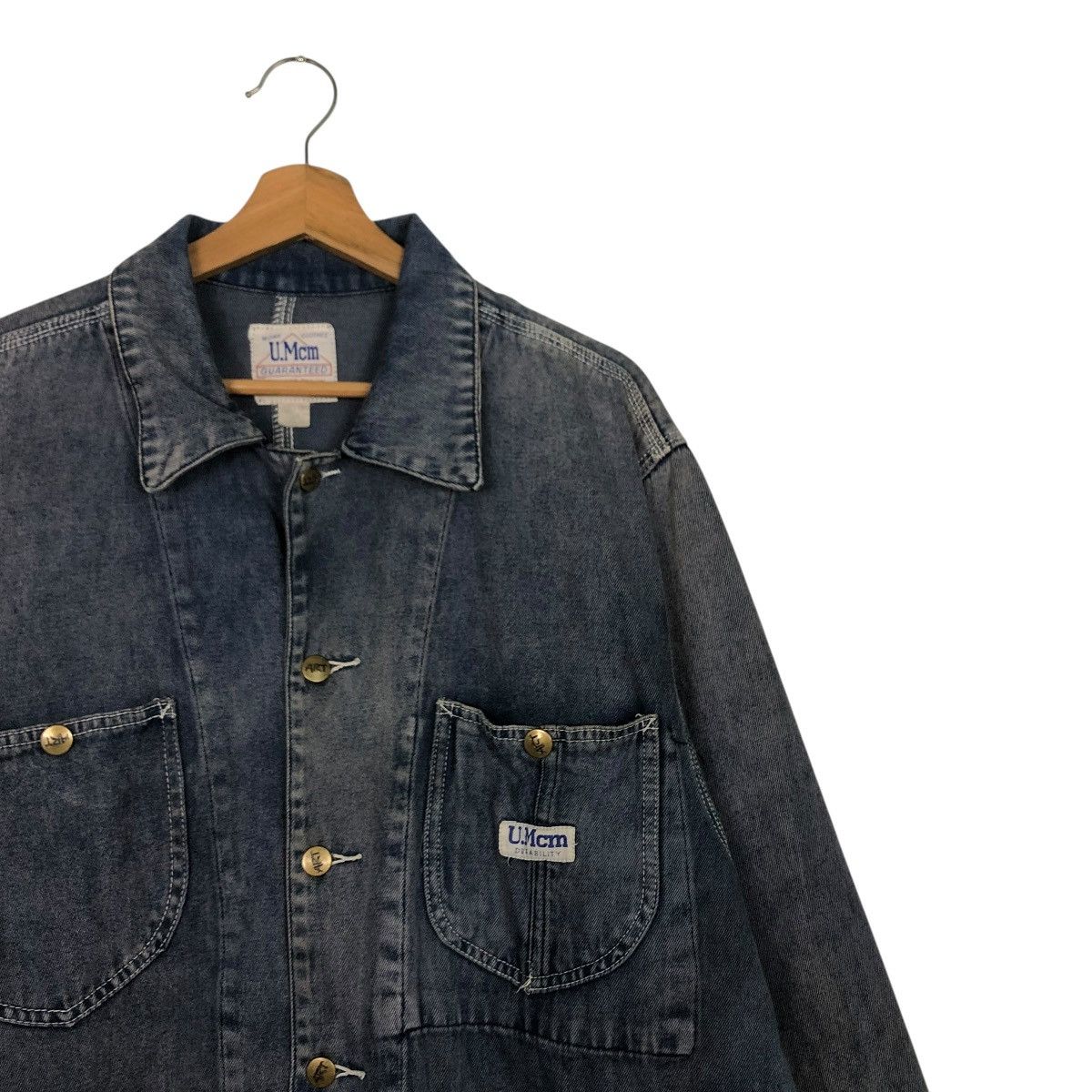 Japanese Brand 🔥VINTAGE CHORE DENIM JACKET U.MCM UNION MADE ISSEY MIYAKE Size US L / EU 52-54 / 3 - 8 Thumbnail