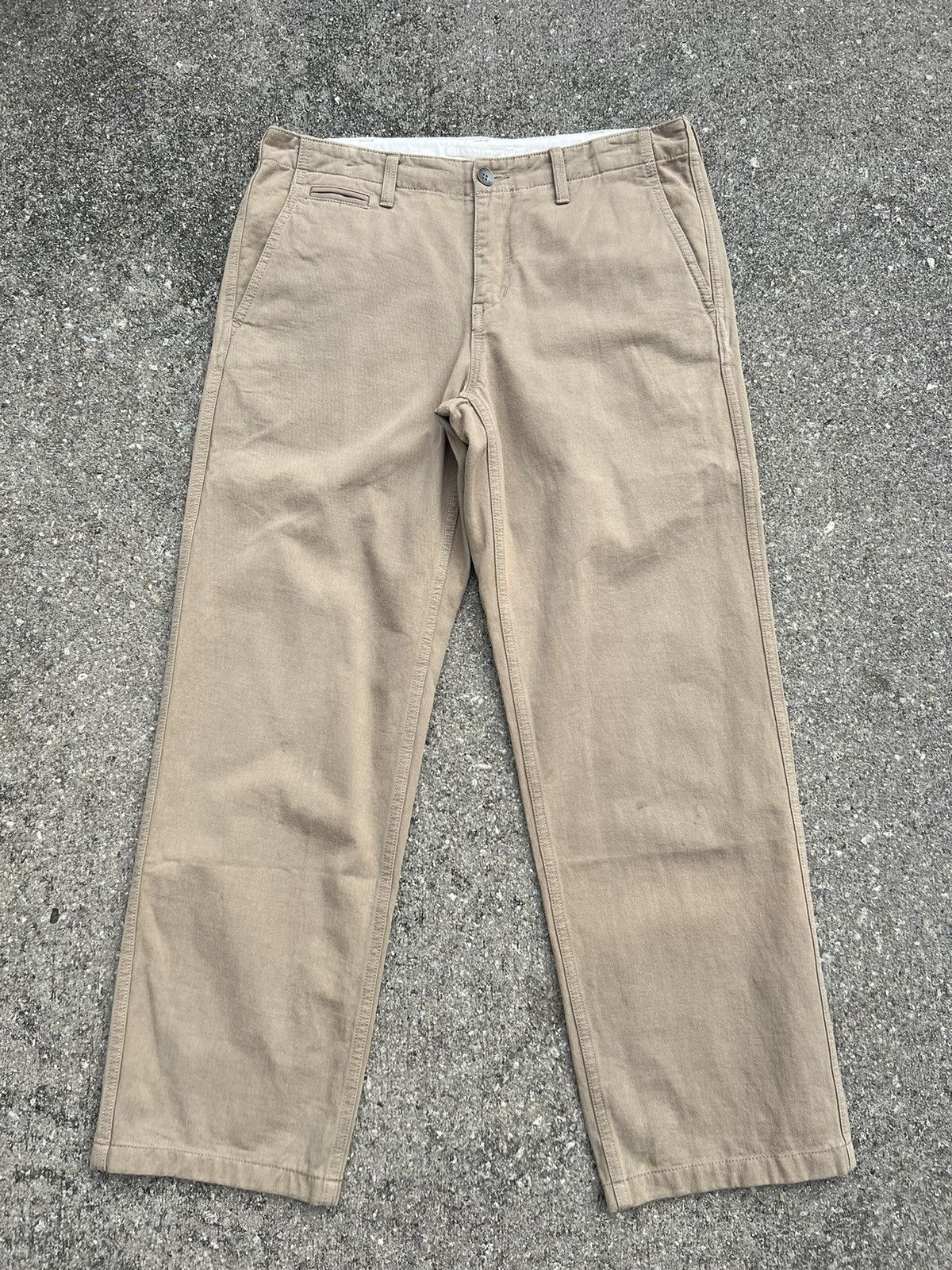 Maison MIHARA YASUHIRO Miharayasuhiro Japan Cropped Khaki Trouser Pant Size US 32 / EU 48 - 1 Thumbnail