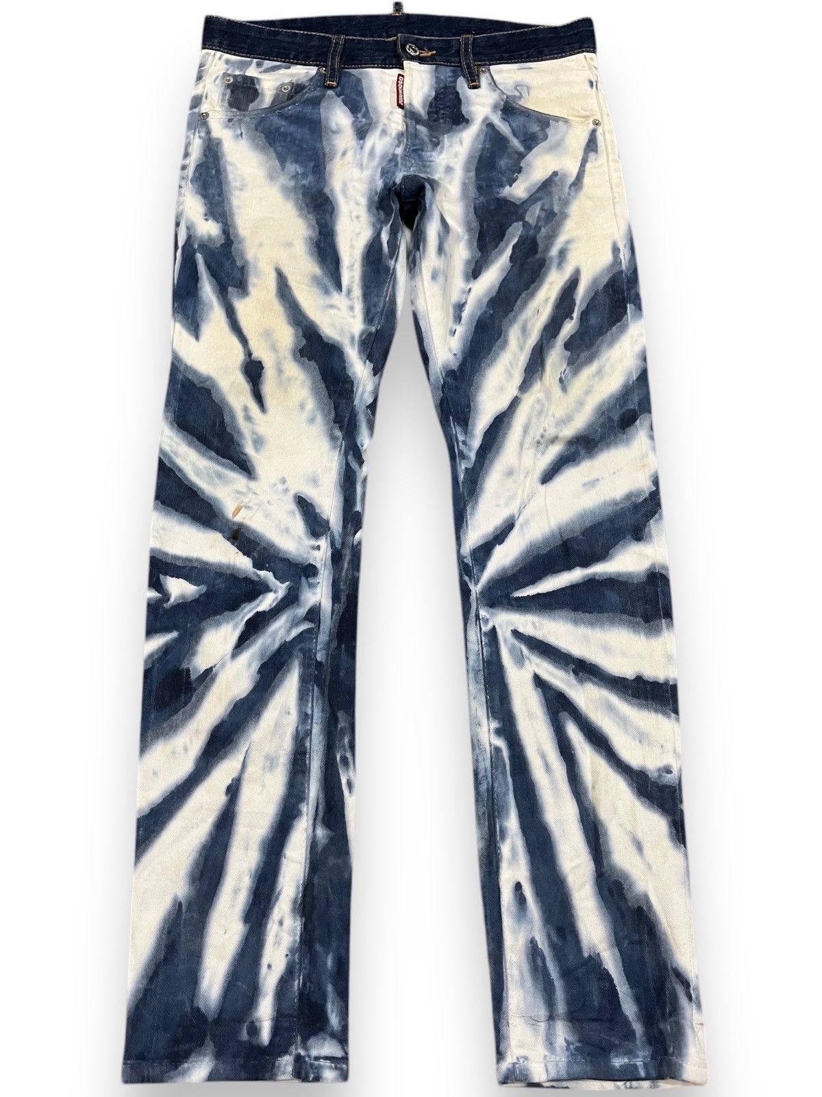 Dsquared2 Vintage Dsquared2 Tie Dye Acid Wash Denim Size US 30 / EU 46 - 1 Thumbnail
