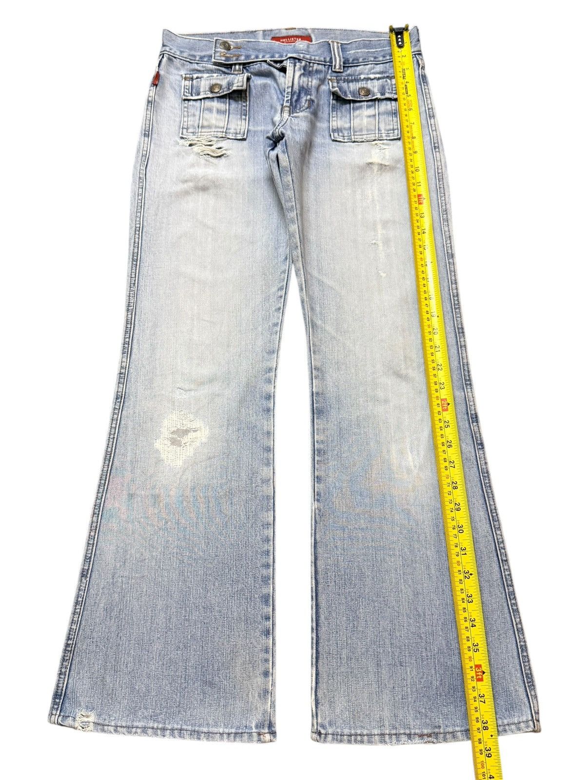 Hysteric Glamour Vintage Japanese Brand Bush Pants Light Wash Wide Leg Flare Size US 31 - 9 Thumbnail