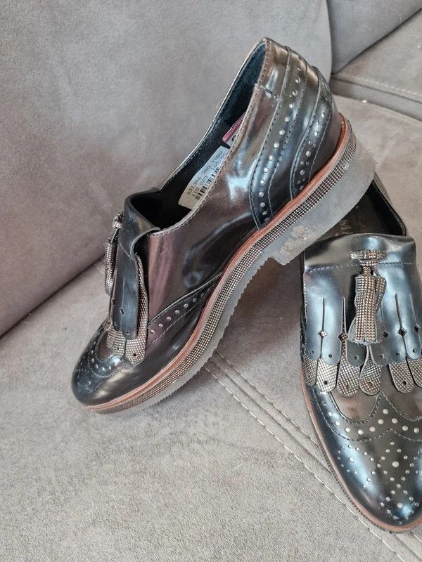 Other Elegant Maripé Shoes Genuine Leather Brogues Italian Size US 7.5 / IT 37.5 - 8 Thumbnail