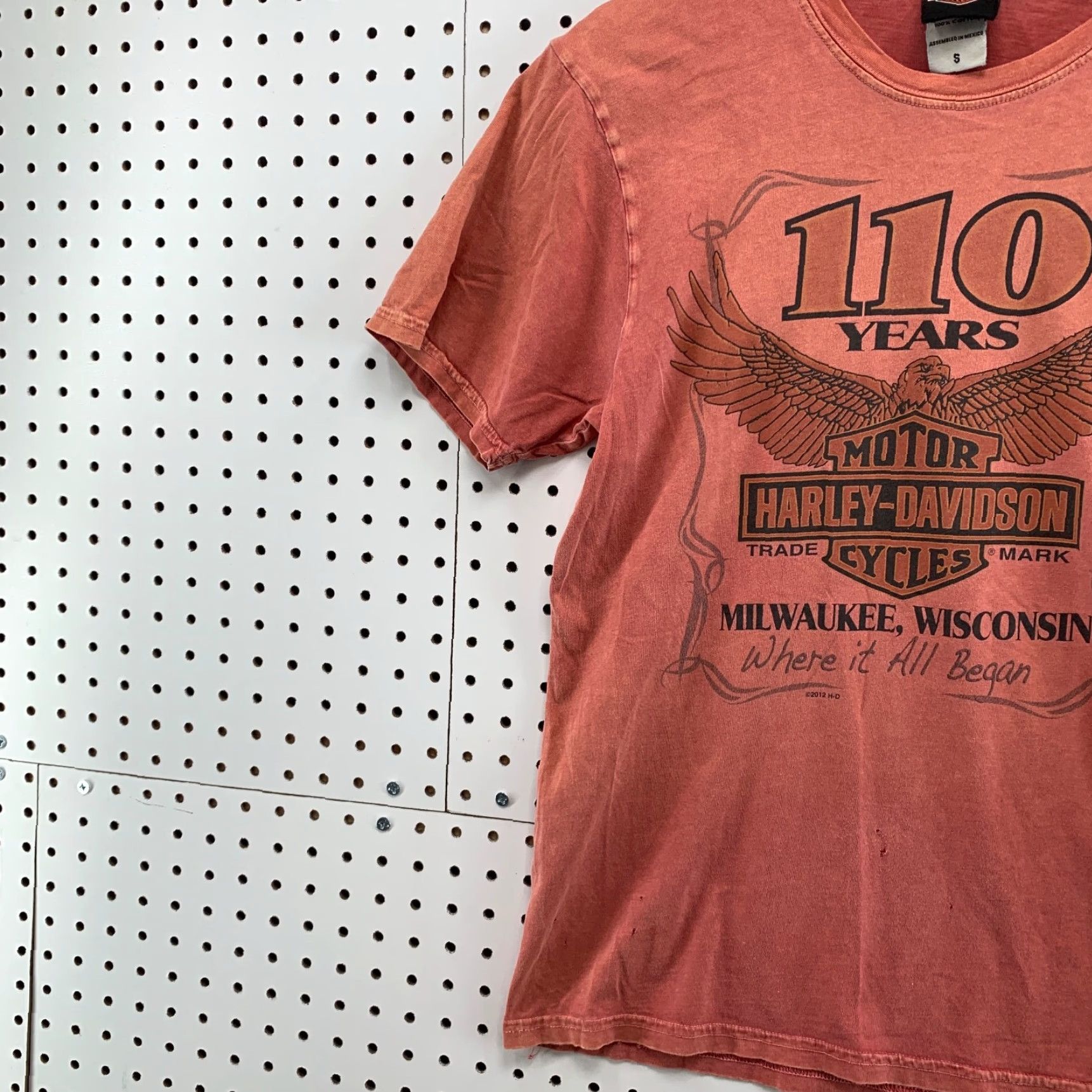 Harley Davidson VINTAGE Harley-Davidson Motorcycle Shirt Red Eagle Graphic Adult S 18X25 Kerstings IN Mens Size US S / EU 44-46 / 1 - 3 Thumbnail