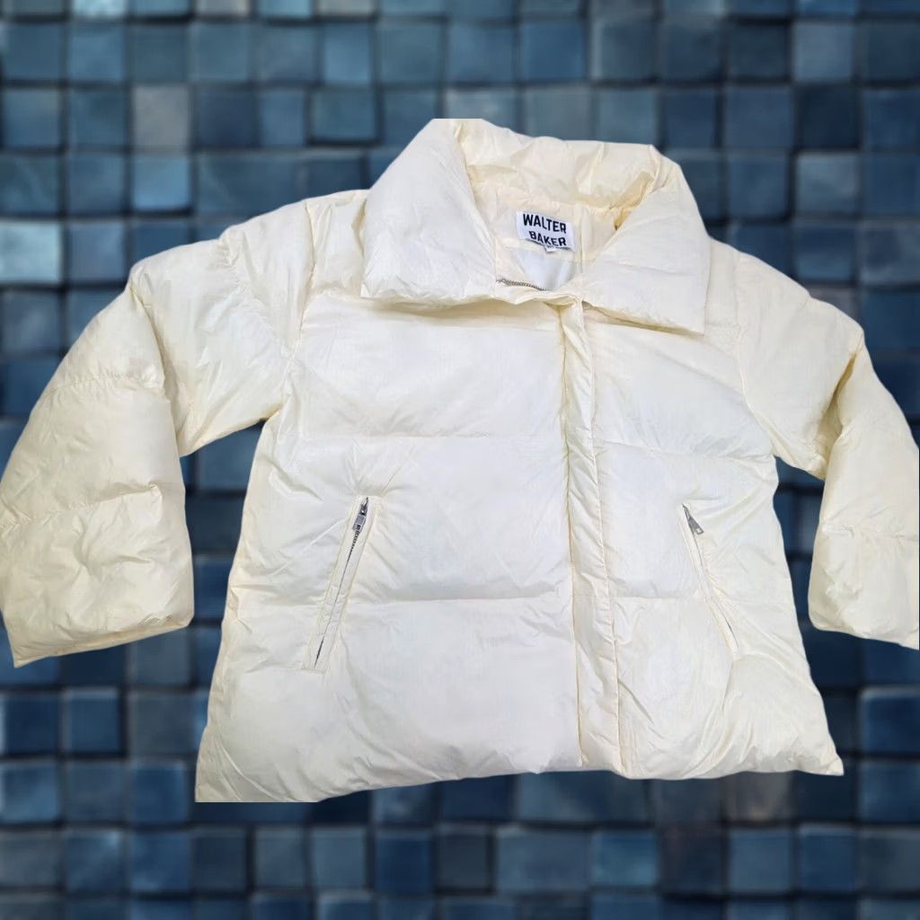 Vintage Walter Baker Genesis Cropped Puffer Jacket Women XL Bubble Full Zip Winter Size XL / US 12-14 / IT 48-50 - 1 Thumbnail