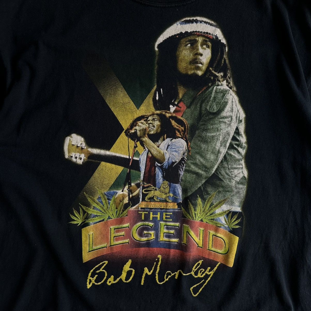 Bob Marley Vintage ADULT “ BOB MARLEY THE LEGEND” Marijuana Y2K Jamaica Size US XXL / EU 58 / 5 - 9 Thumbnail