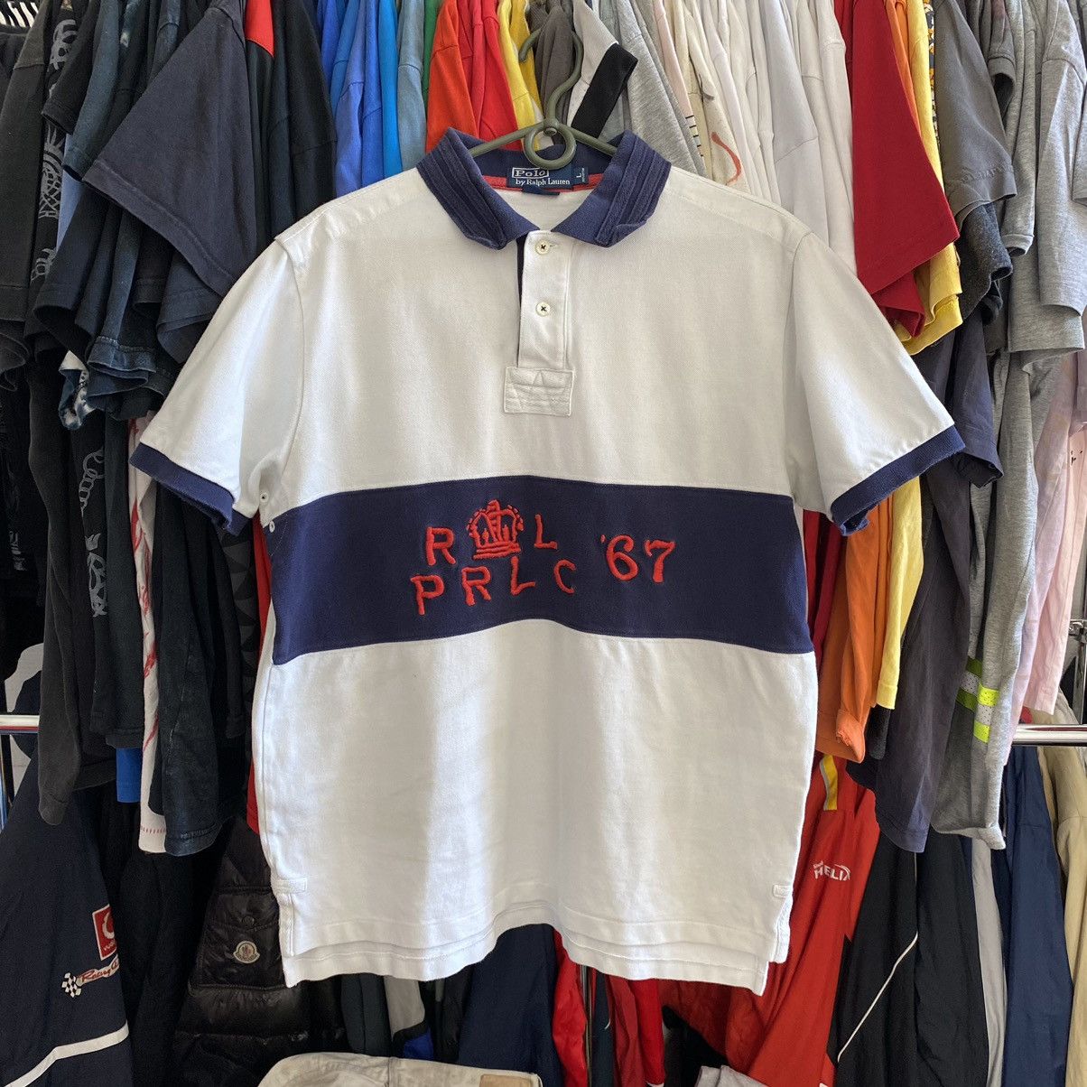 Vintage Vintage Polo Ralph Lauren Big Logo hype y2k polo Size US L / EU 52-54 / 3 - 1 Thumbnail