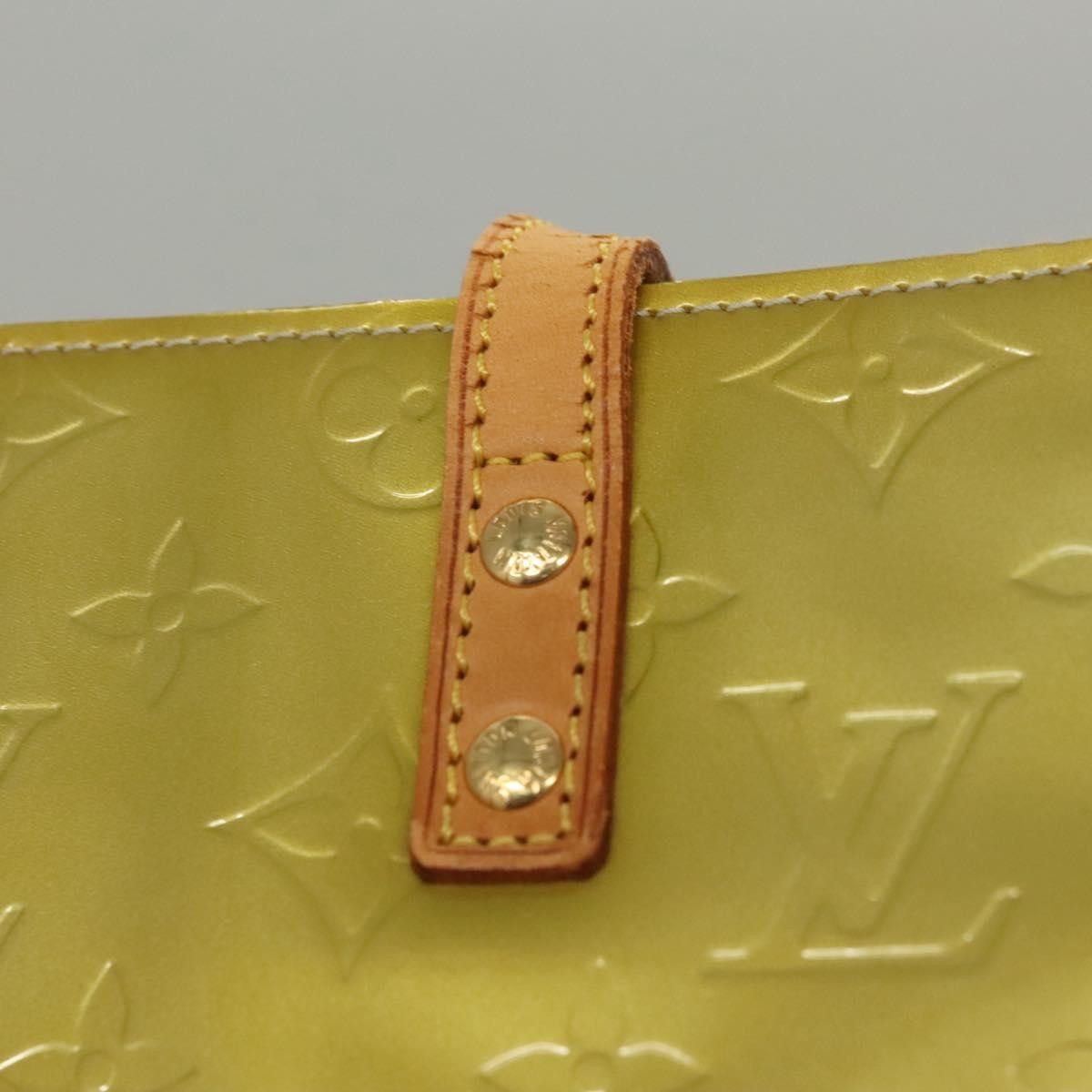 Louis Vuitton LOUIS VUITTON Monogram Vernis Reade MM Hand Bag Gris M91142 Size ONE SIZE - 9 Thumbnail