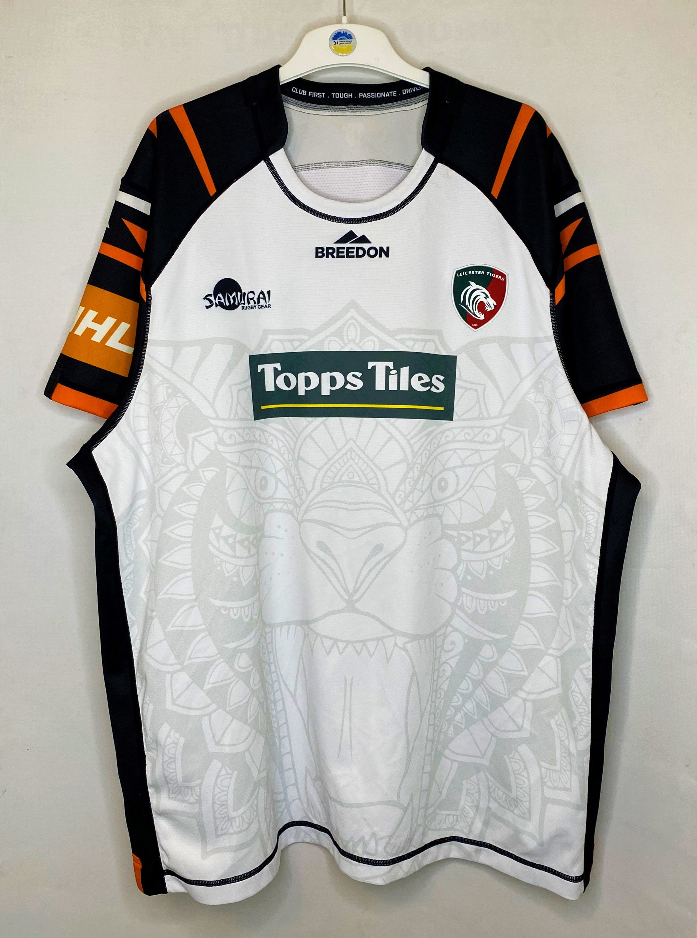 Canterbury of New Zealand #1 ELLIS GENGE LEICESTER TIGERS RUGBY UNION SHIRT JERSEY Size US XXL / EU 58 / 5 - 1 Thumbnail
