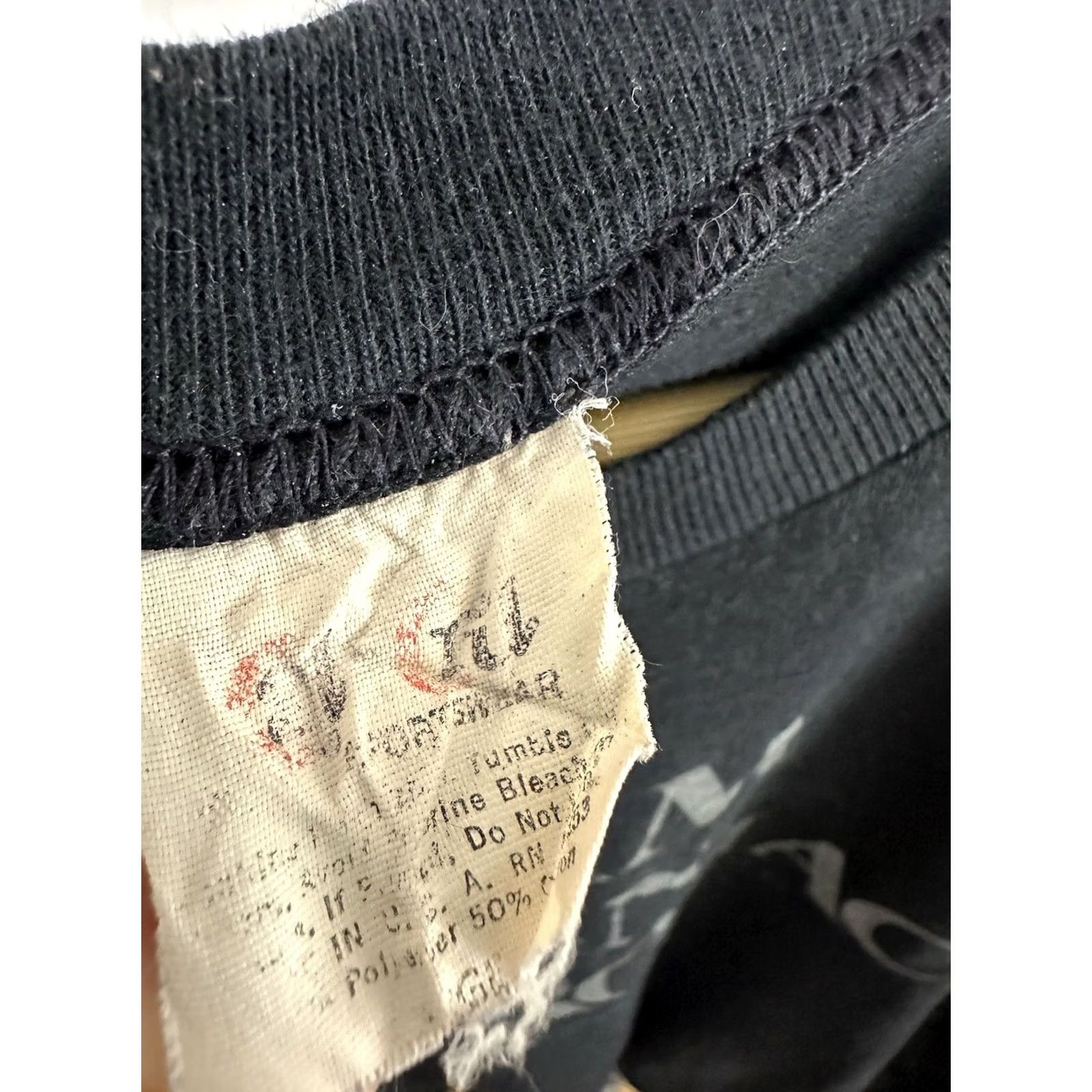 Vintage VTG 80s I Am An Ambrosiac Nector Of The Gods Paper Thin T-Shirt L Black Mens Size US L / EU 52-54 / 3 - 3 Thumbnail