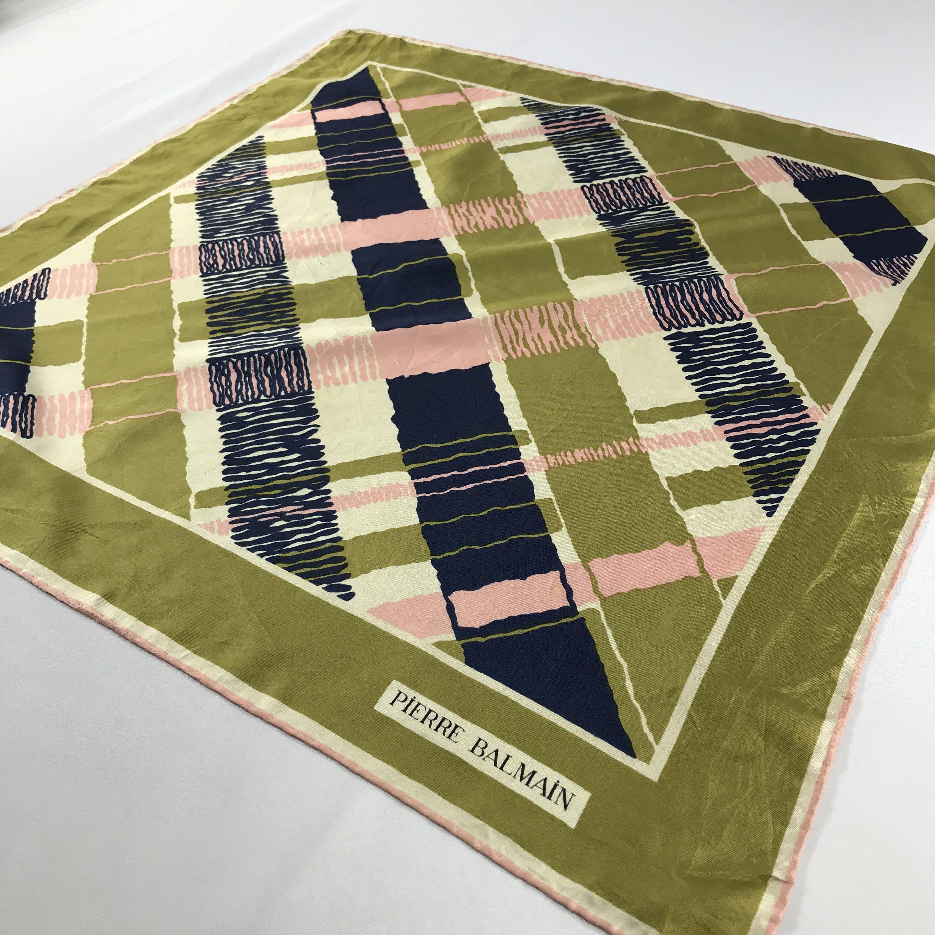 Pierre Balmain × Vintage Pierre Balmain Bandana / Handkerchief / Neckerchief - S2186 Size ONE SIZE - 2 Thumbnail