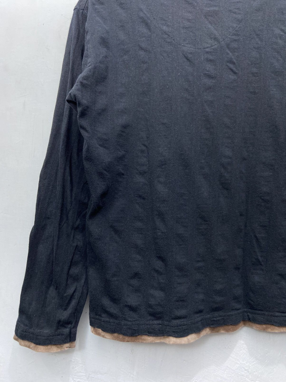 Japanese Brand Hysteric Glamour Style Y2K Double Layer Quash Long Sleeve Size US M / EU 48-50 / 2 - 11 Thumbnail