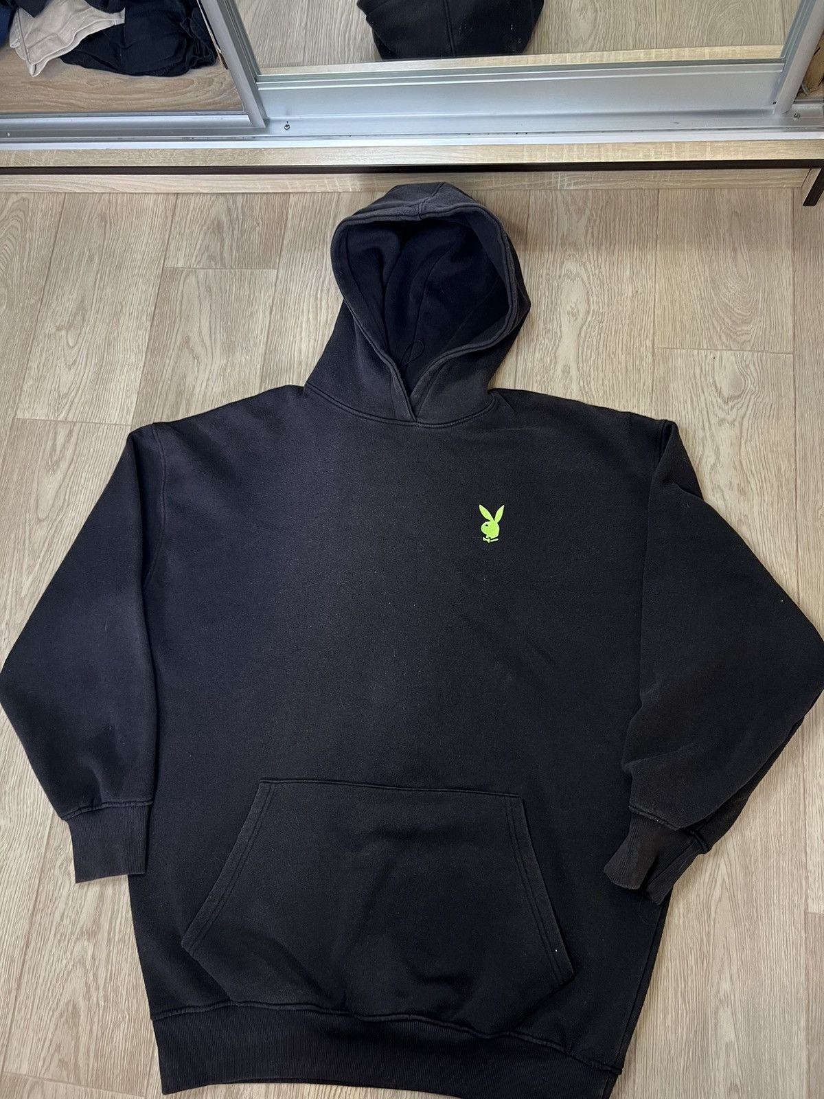 Playboy Vintage Washed Oversize Hoodie Playboy Missguided Size US L / EU 52-54 / 3 - 2 Thumbnail