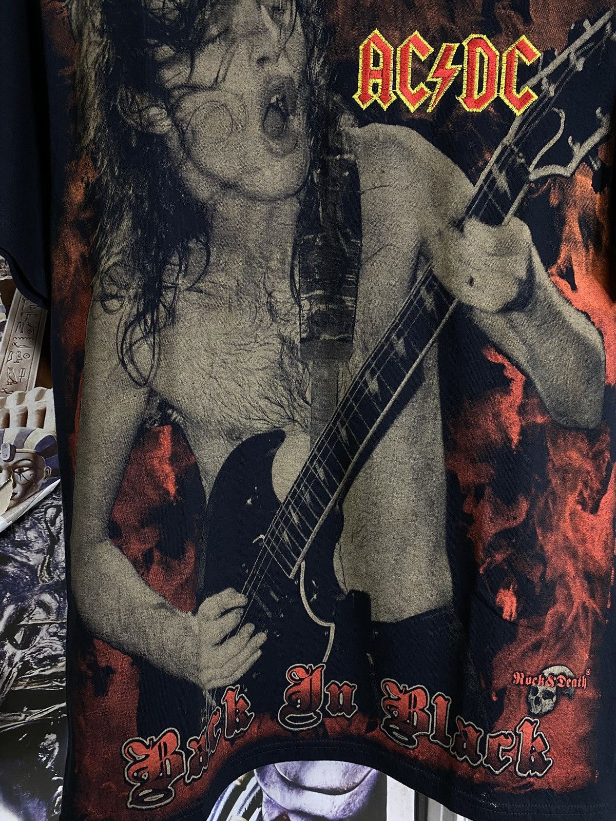 Vintage Vintage AC/DC Band T-Shirt Vtg Tour Tee Size Medium Size US M / EU 48-50 / 2 - 7 Thumbnail