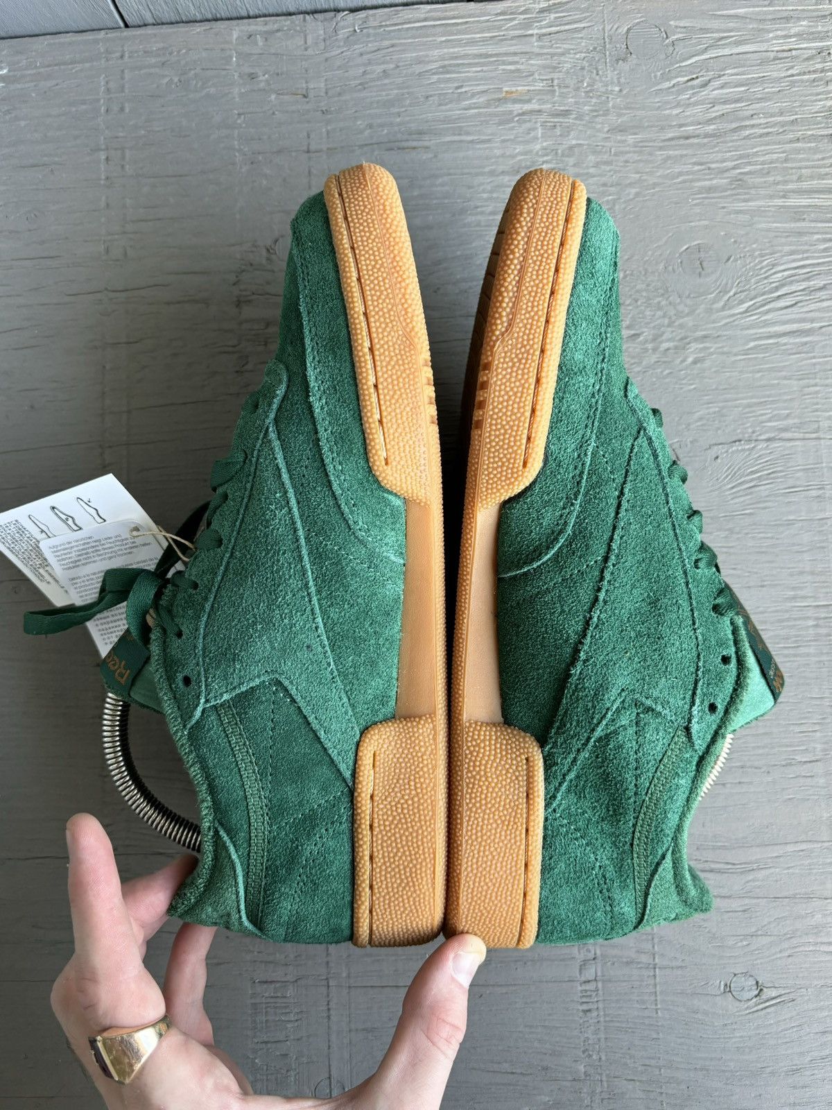 Reebok Reebok Club C 85 GZ1871 Dark Green Suede Gum Sole 8 Skate Size US 7.5 / EU 40-41 - 3 Thumbnail