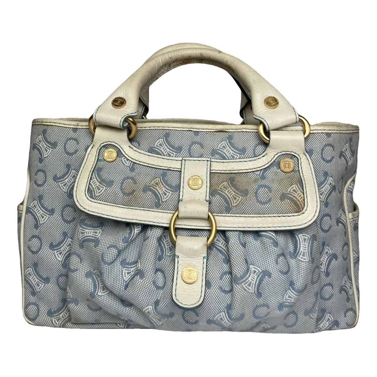 Celine Boogie Blue Cotton Handbag Size ONE SIZE - 1 Thumbnail