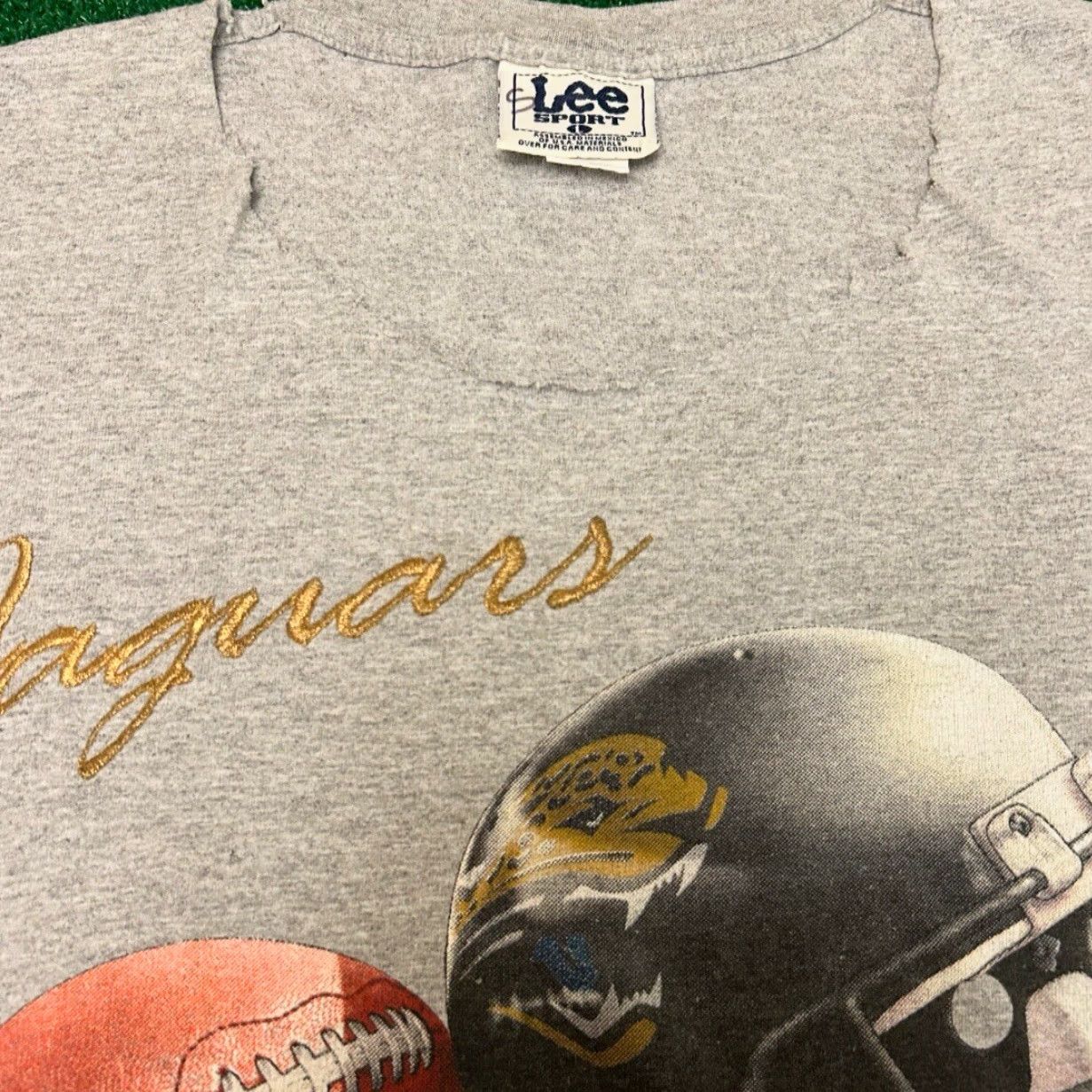 Logo 7 VINTAGE 90s Jacksonville Jaguars Logo Distressed 1997 VTG Shirt Mens Size Large Size US L / EU 52-54 / 3 - 4 Thumbnail
