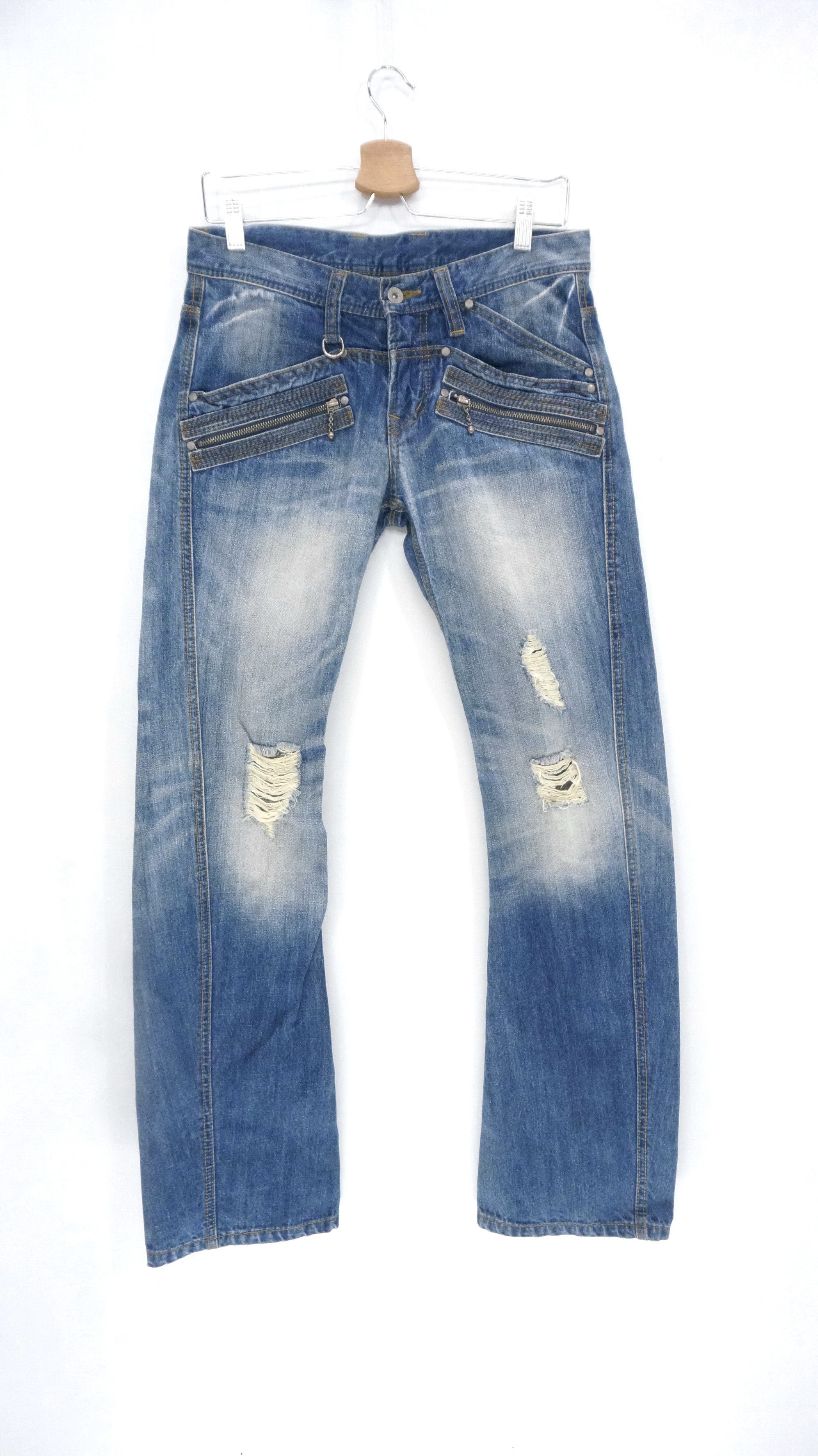 HIDEAWAYS Nicole Hideaways Distressed Multipocket Jeans Size US 30 / EU 46 - 1 Thumbnail