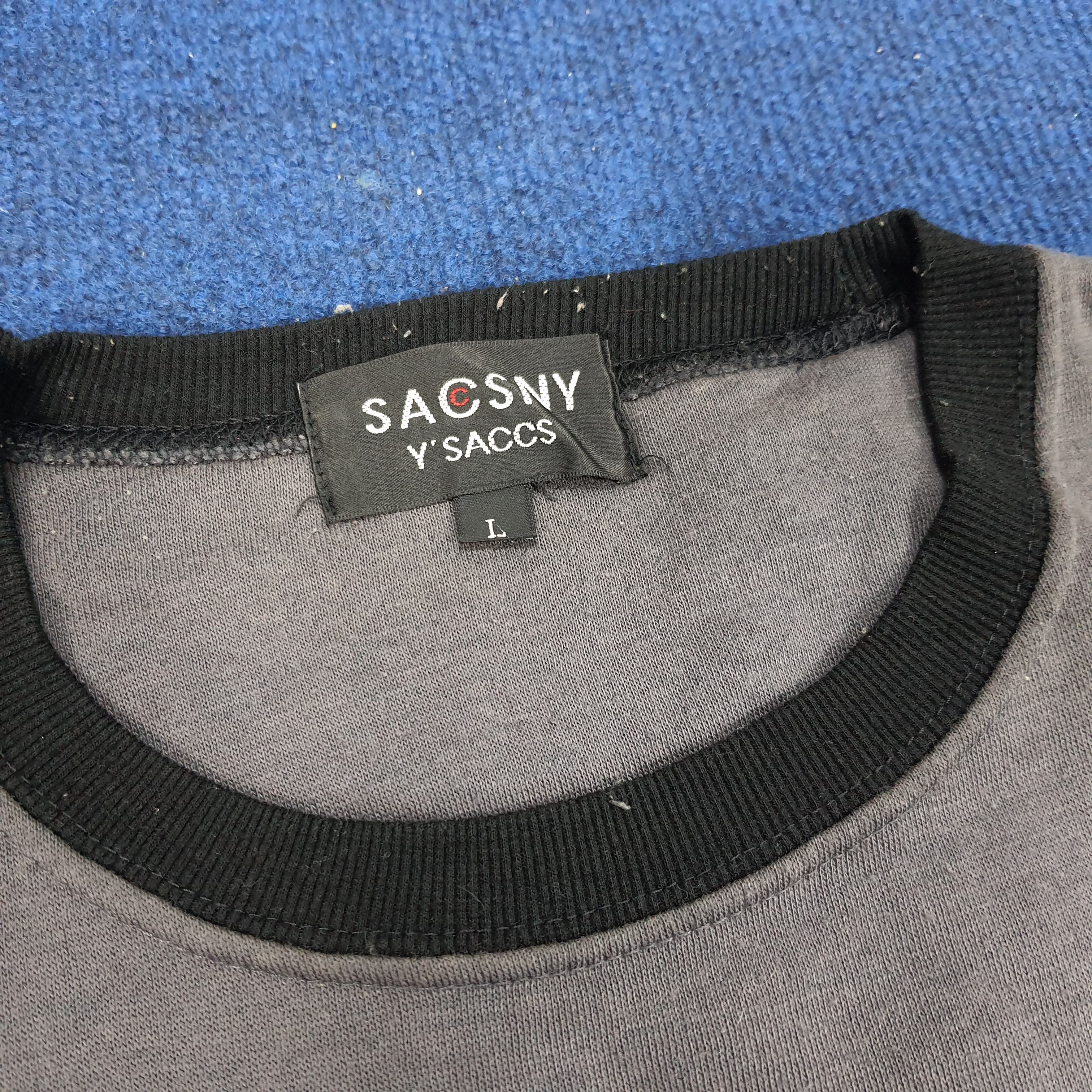 Japanese Brand × Vintage × Yohji Yamamoto Vintage SACSNY Y'SACCS Yohji Yamamoto Custom Logo Sweatshirt Size US L / EU 52-54 / 3 - 5 Thumbnail