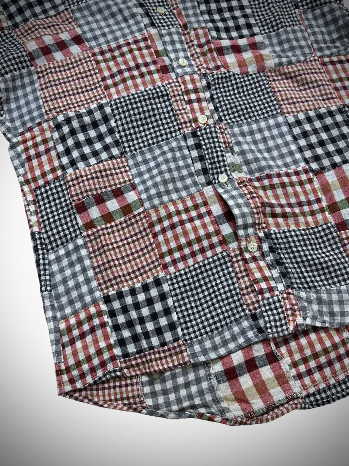 Beams Japan Beams🇯🇵 Japanese Patchwork Multicolor Design Shirt Size US S / EU 44-46 / 1 - 3 Thumbnail
