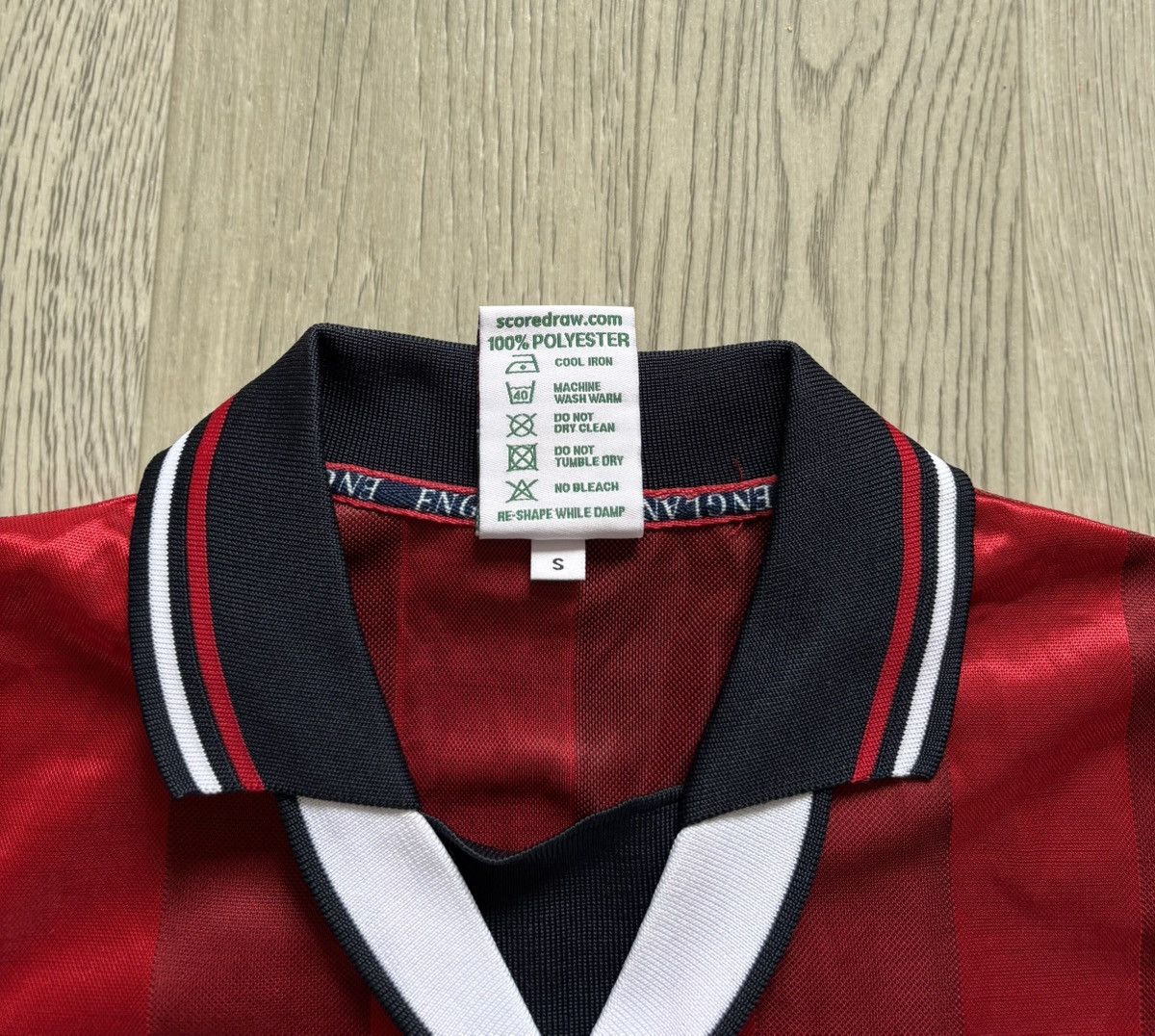 Vintage Score Draw England Vintage Soccer Jersey 90s Size US S / EU 44-46 / 1 - 3 Thumbnail