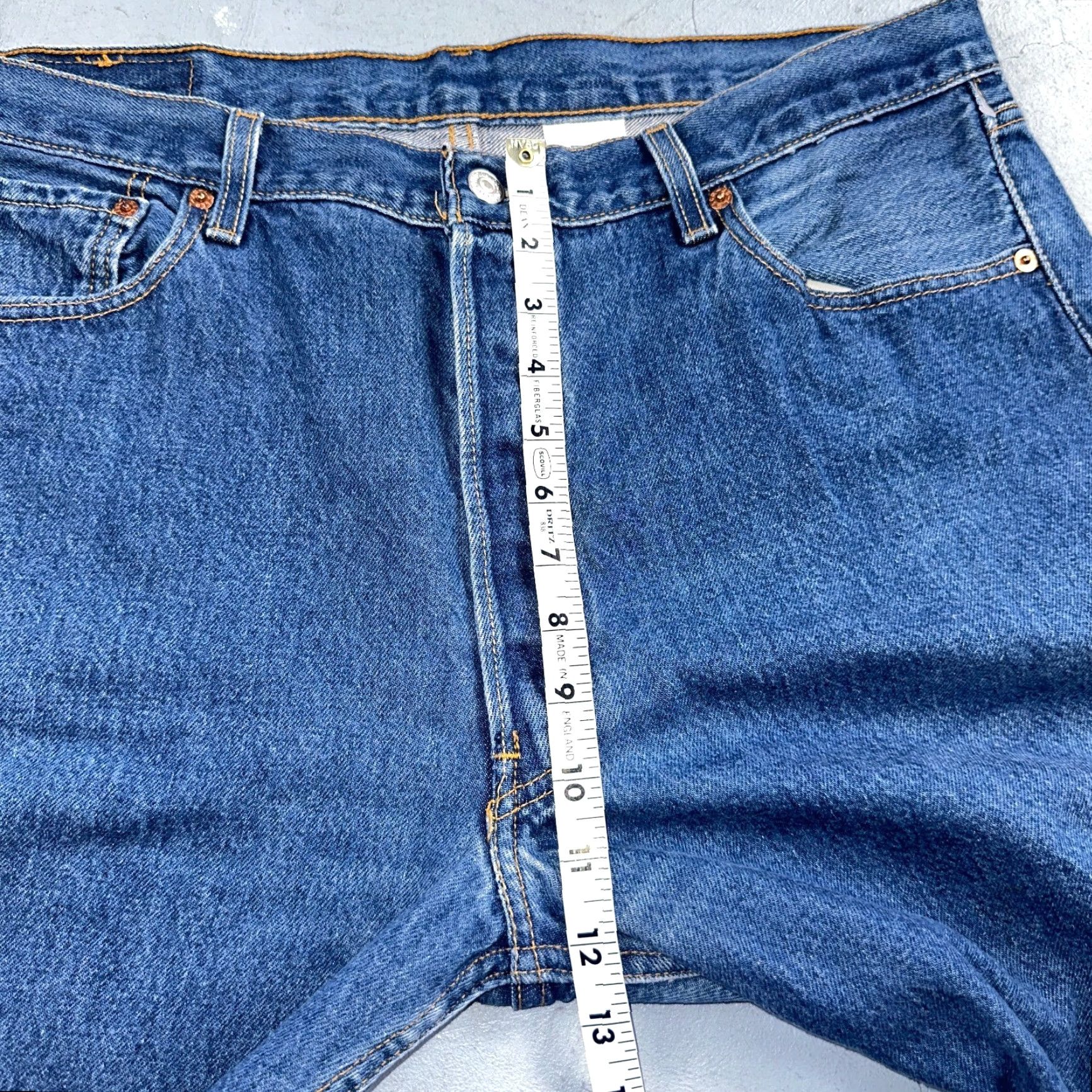 Levi's VINTAGE Levi's 501 Jeans Mens Adult Medium Blue 90s Straight Leg Cotton Denim 33in Inseam Size US 38 / EU 54 - 6 Thumbnail