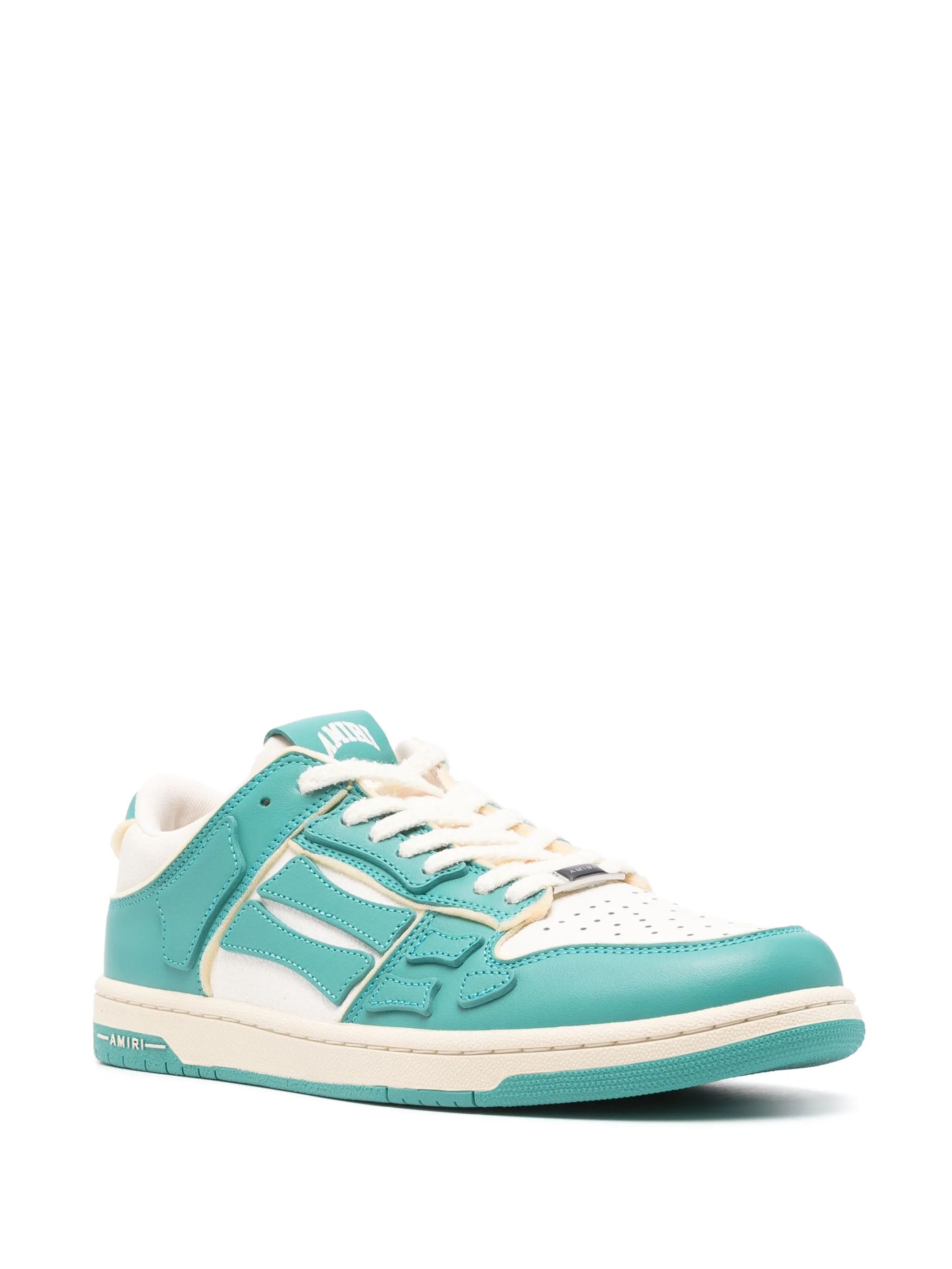Amiri o1s1wg110325 Skelton Low-Top Sneakers in White/Blue Size US 9 / EU 42 - 2 Thumbnail