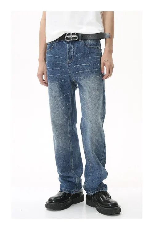 Other Vintage Washed Straight Loose Graffiti Jeans Size US 32 / EU 48 - 2 Thumbnail