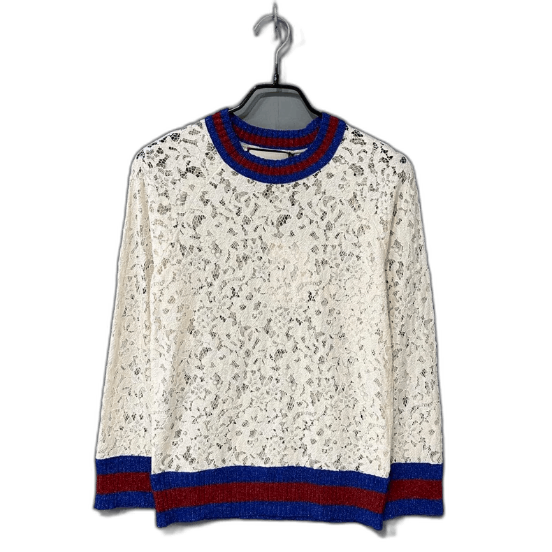 Gucci Gucci Lace Embroidery Sweatshirt-2505 Size XS / US 0-2 / IT 36-38 - 1 Thumbnail