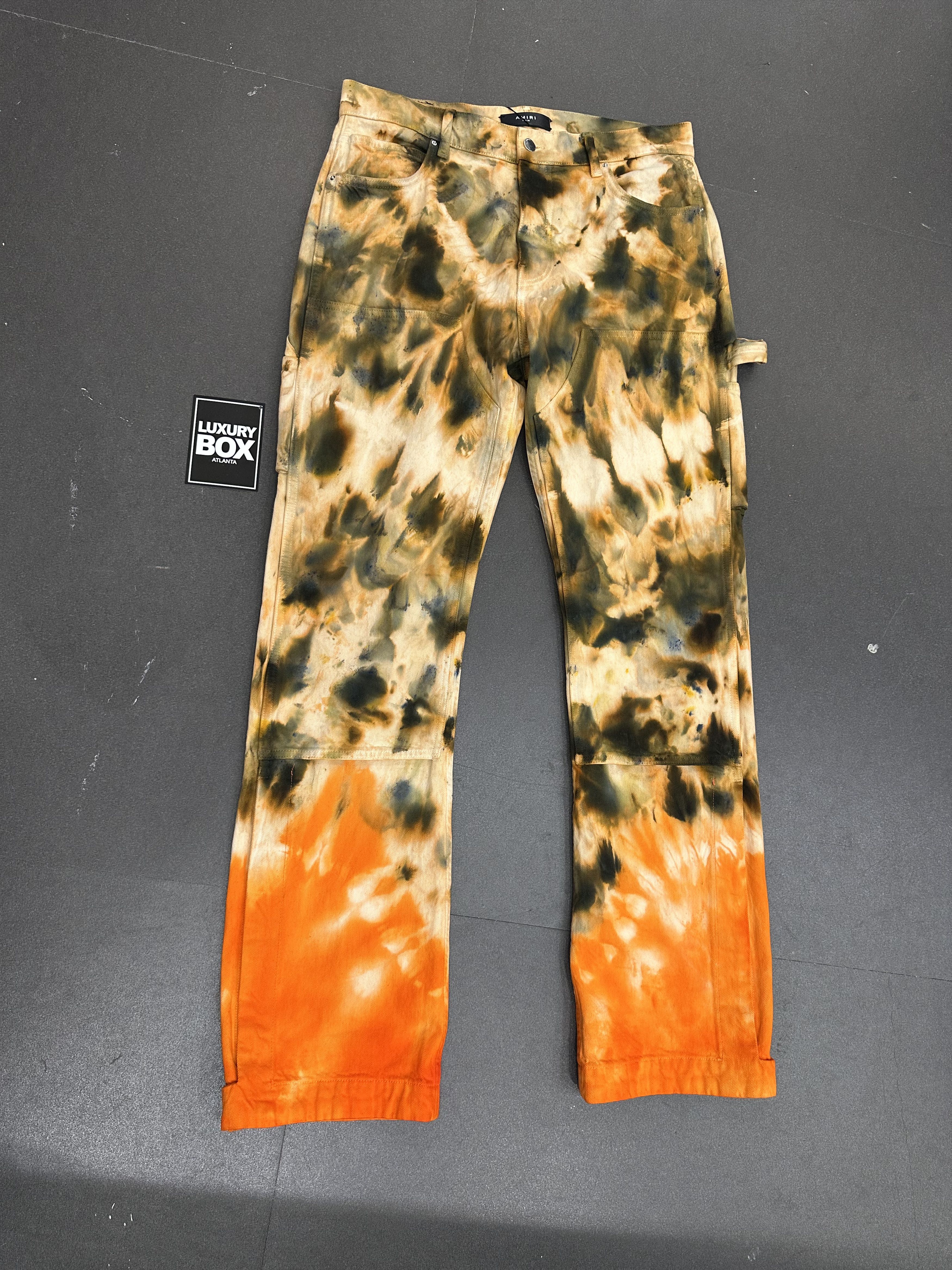 Amiri Amiri M65 Camo Kick Flare Cargo Denim BWNT | Grailed