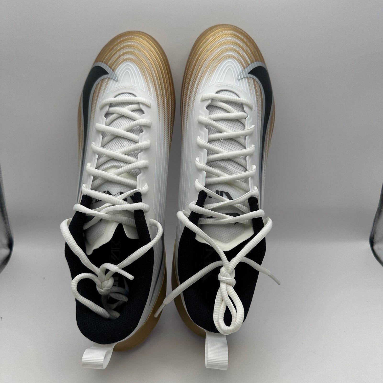 Nike NIKE Men's 12 Vapor Speed 3 White/Gold Football Cleats Size US 12 / EU 45 - 6 Thumbnail