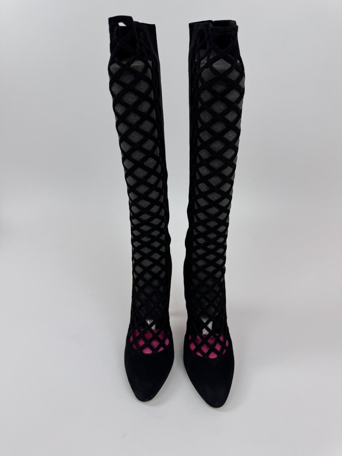 Jimmy Choo Jimmy Choo Delta Knee-High Boots cutout details Perforated Size US 8.5 / IT 38.5 - 4 Thumbnail