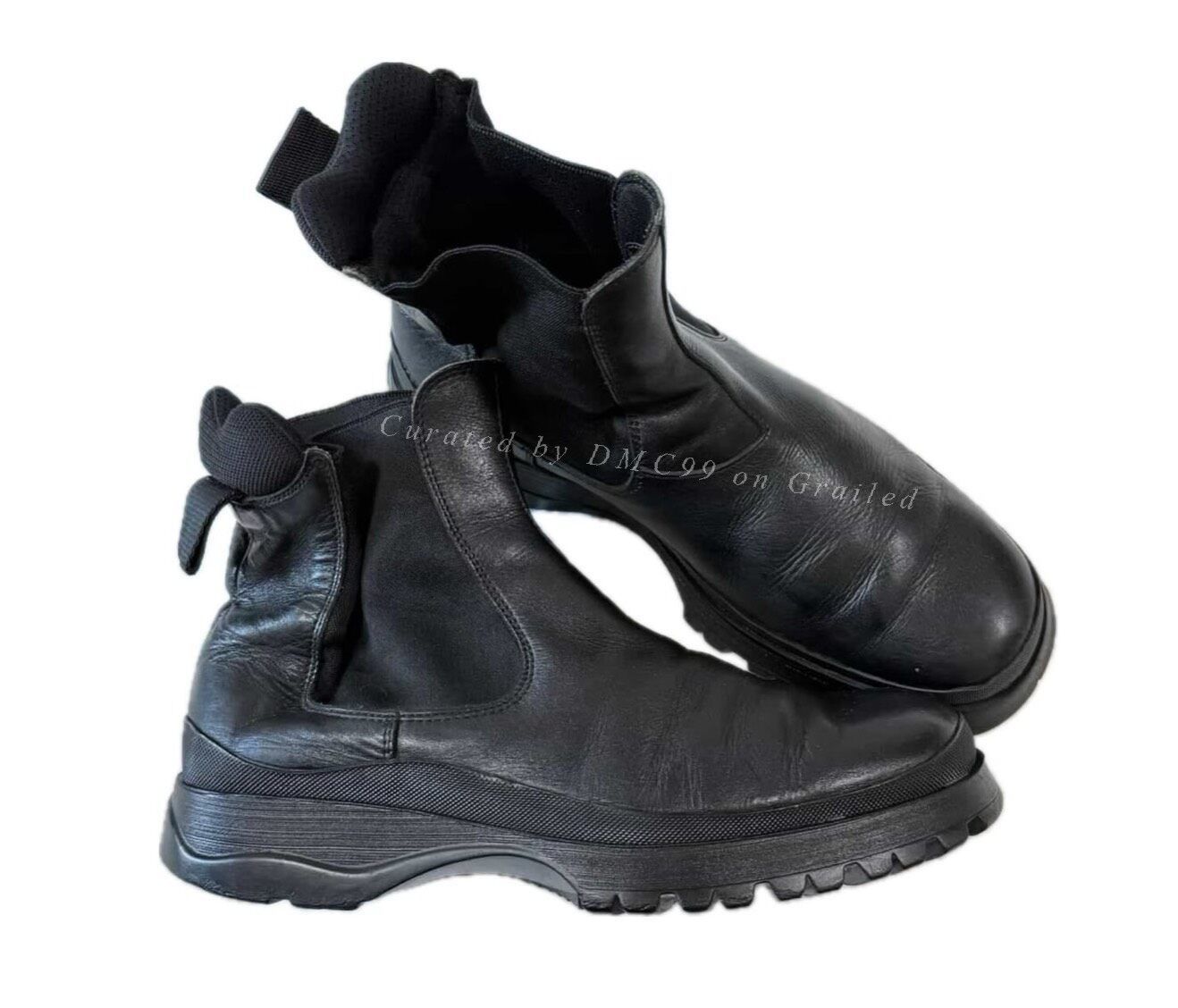 Vintage Vintage Prada FW99 Black Leather Combat Boots Size US 8 / EU 41 - 1 Thumbnail