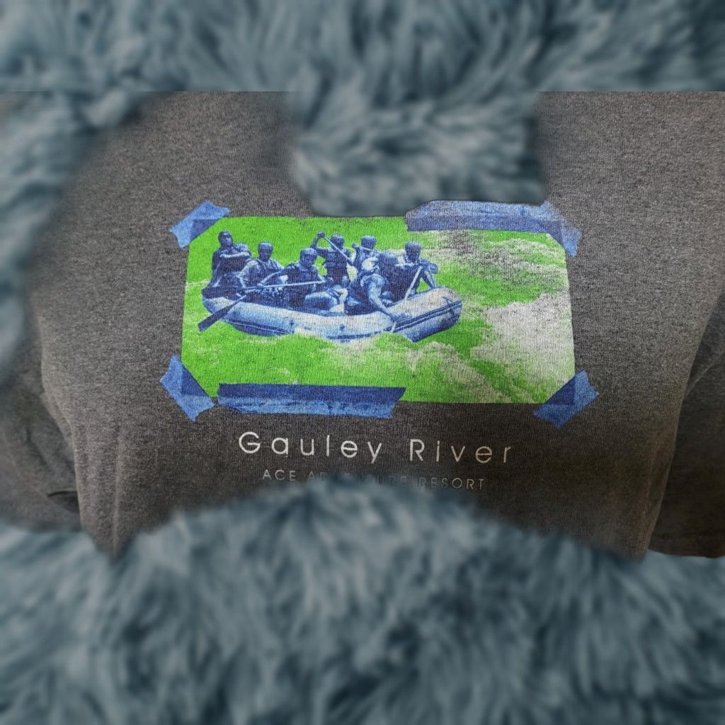 Vintage Gauley River Ace Adventure Resort T-Shirt XL Men Gray White Water Rafting Outdoors Kayak 1990s? Size US XL / EU 56 / 4 - 1 Thumbnail