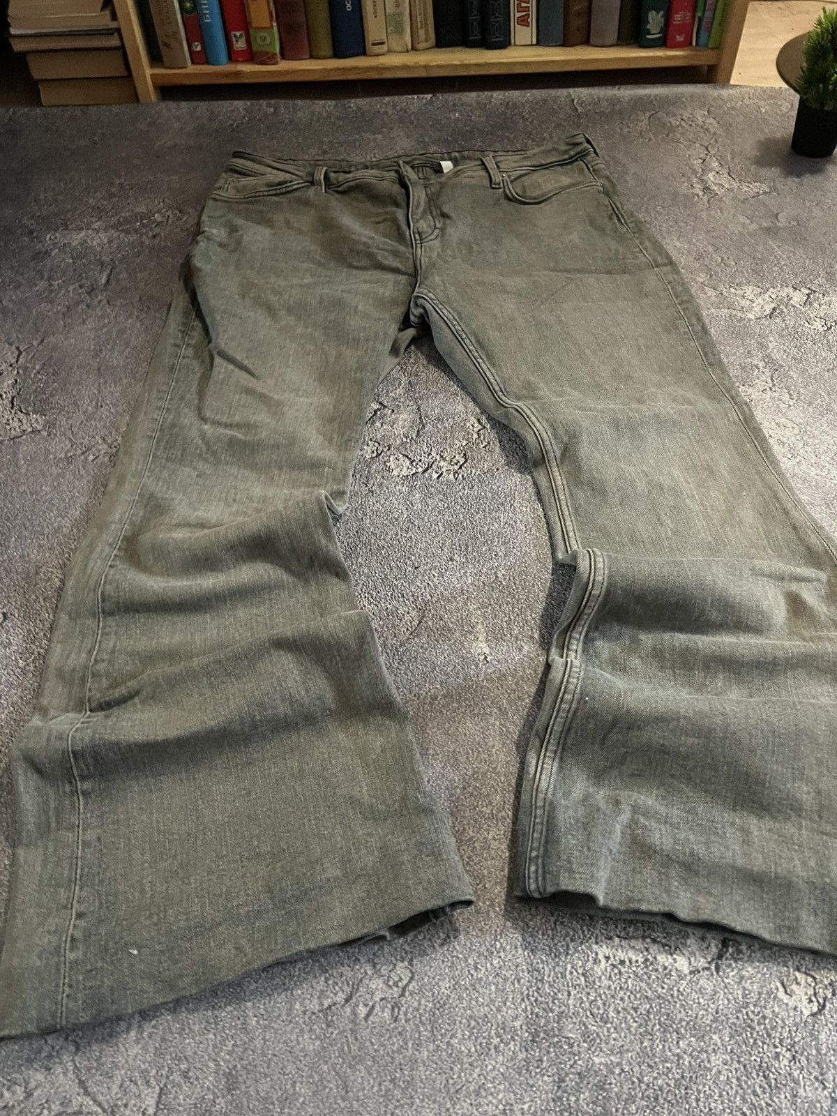 Vintage CRAZY Hysteric Glamour Style Y2K / Gray Baggy Flare Archive Size US 34 / EU 50 - 2 Thumbnail
