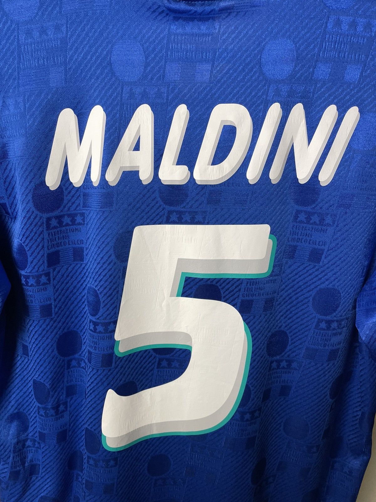Diadora Vintage 1994 Soccer Jersey Paulo Maldini Italia Size XL Size US XL / EU 56 / 4 - 5 Thumbnail