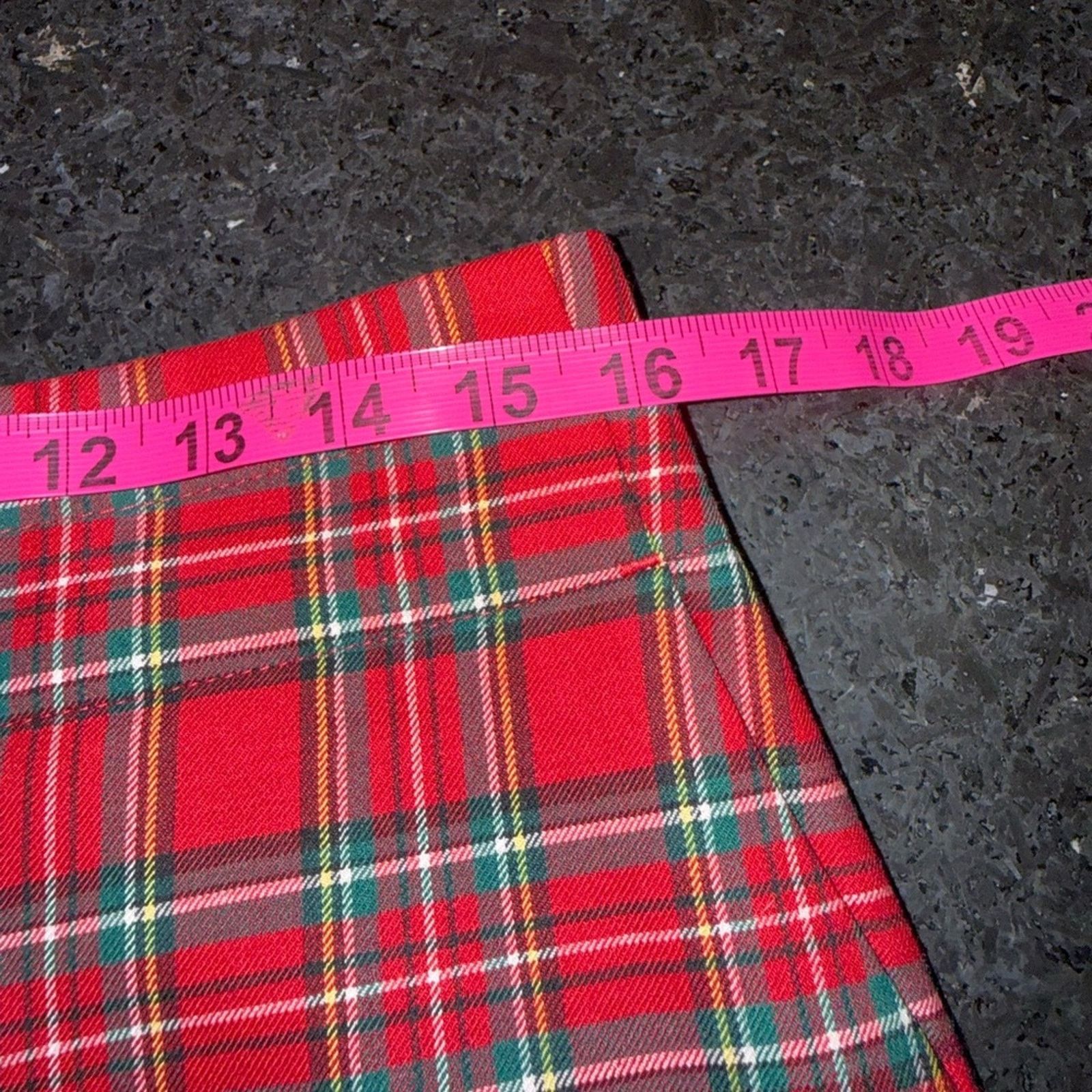 Talbots TALBOTS TAPERED ANKLE WOOL BLEND PANTS RED TARTAN PLAID SZ 6 Size 28" / US 6 / IT 42 - 10 Thumbnail