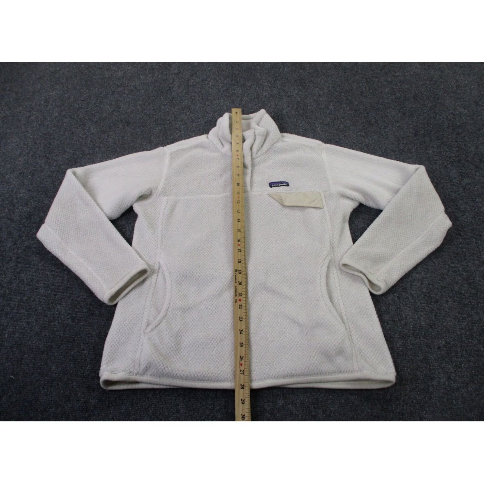 Patagonia Patagonia Jacket Womens L White Snap Fleece Outdoors Camping - Adult L - Windproof, Thermal, Pockets, Basic Jacket, Casualwear, Regular Size L / US 10 / IT 46 - 3 Thumbnail