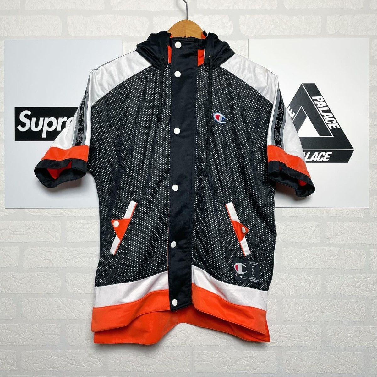 Champion Hoodie t-shirt zip 90s Vintage rave party Size US S / EU 44-46 / 1 - 1 Thumbnail