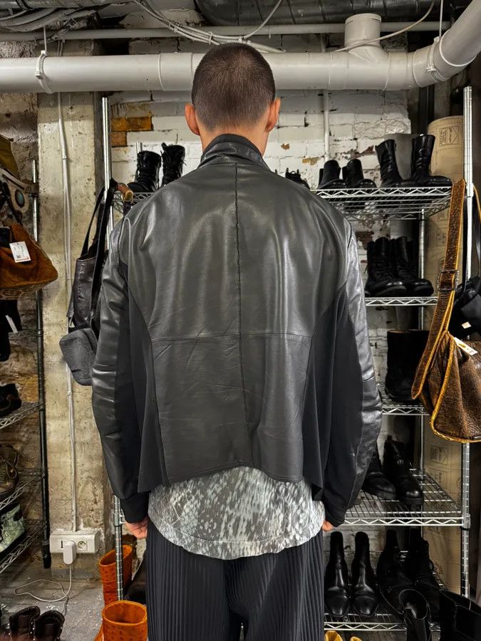 Emporio Armani SS2011 Emporio Armani Black Leather Jacket Size US L / EU 52-54 / 3 - 3 Thumbnail