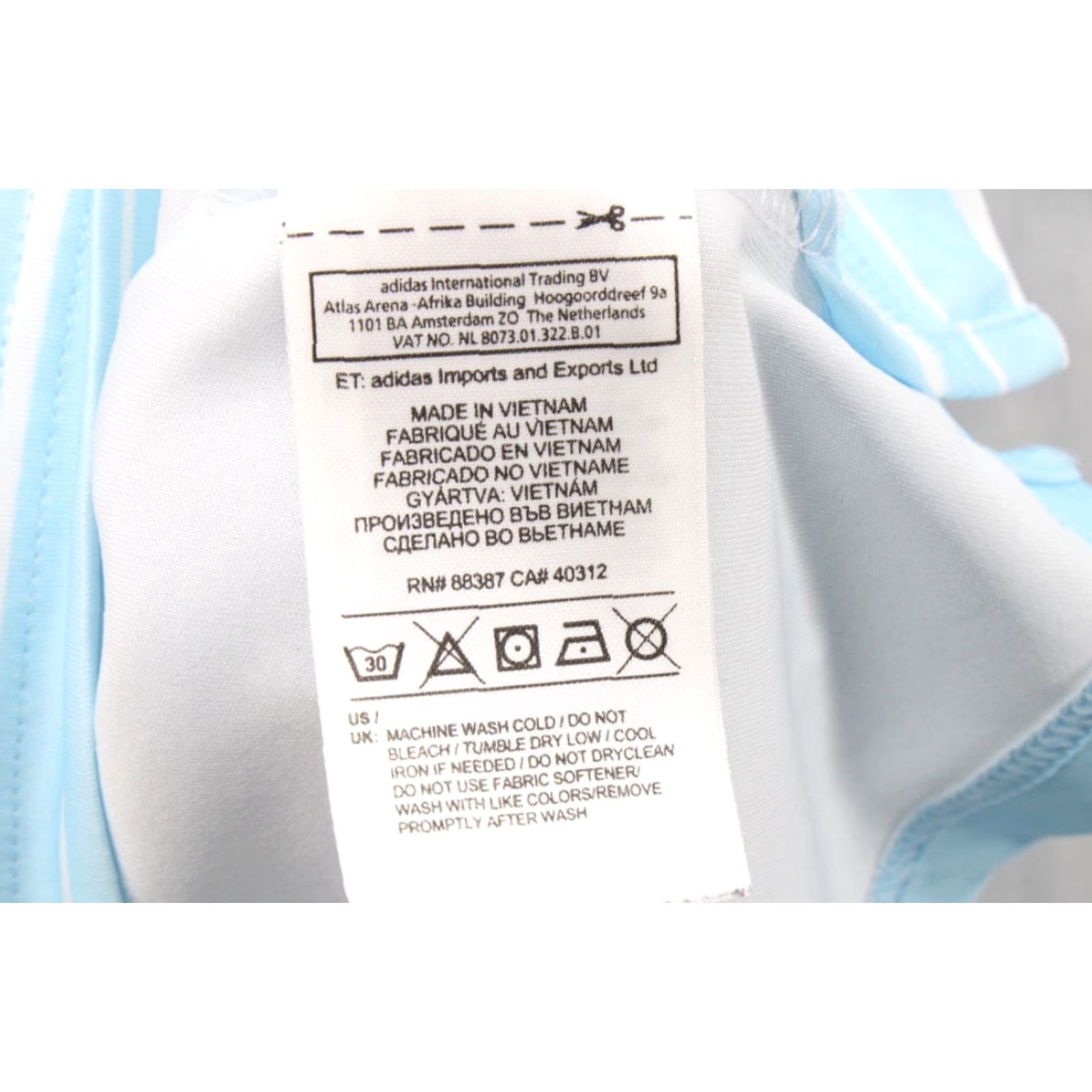 Adidas Adidas ClimaCool Polo Shirt Men’s Large Blue Stripes Performance Golf Modern Polo Size US L / EU 52-54 / 3 - 6 Thumbnail