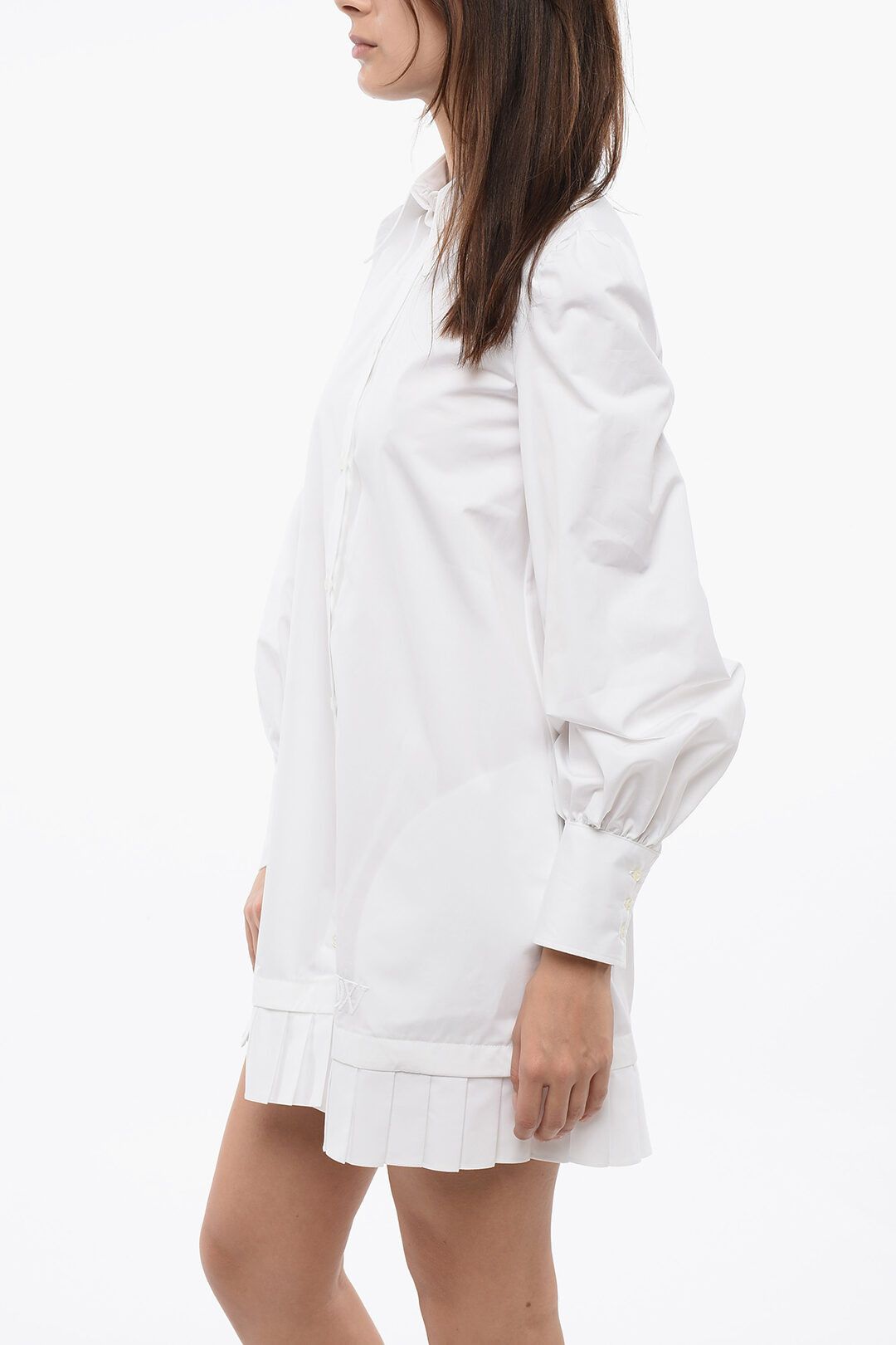 Off-White og1mm1125 Popeline Shirt Dress in White Size S / US 4 / IT 40 - 3 Thumbnail