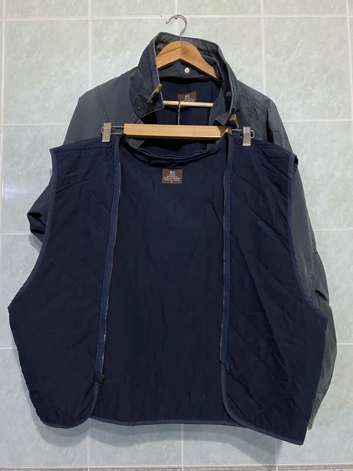 Designer × Vintage RARE 💥 VINTAGE HENRI LUC CHAPUIS INNER VEST BOMBER JACKET Size US L / EU 52-54 / 3 - 15 Thumbnail