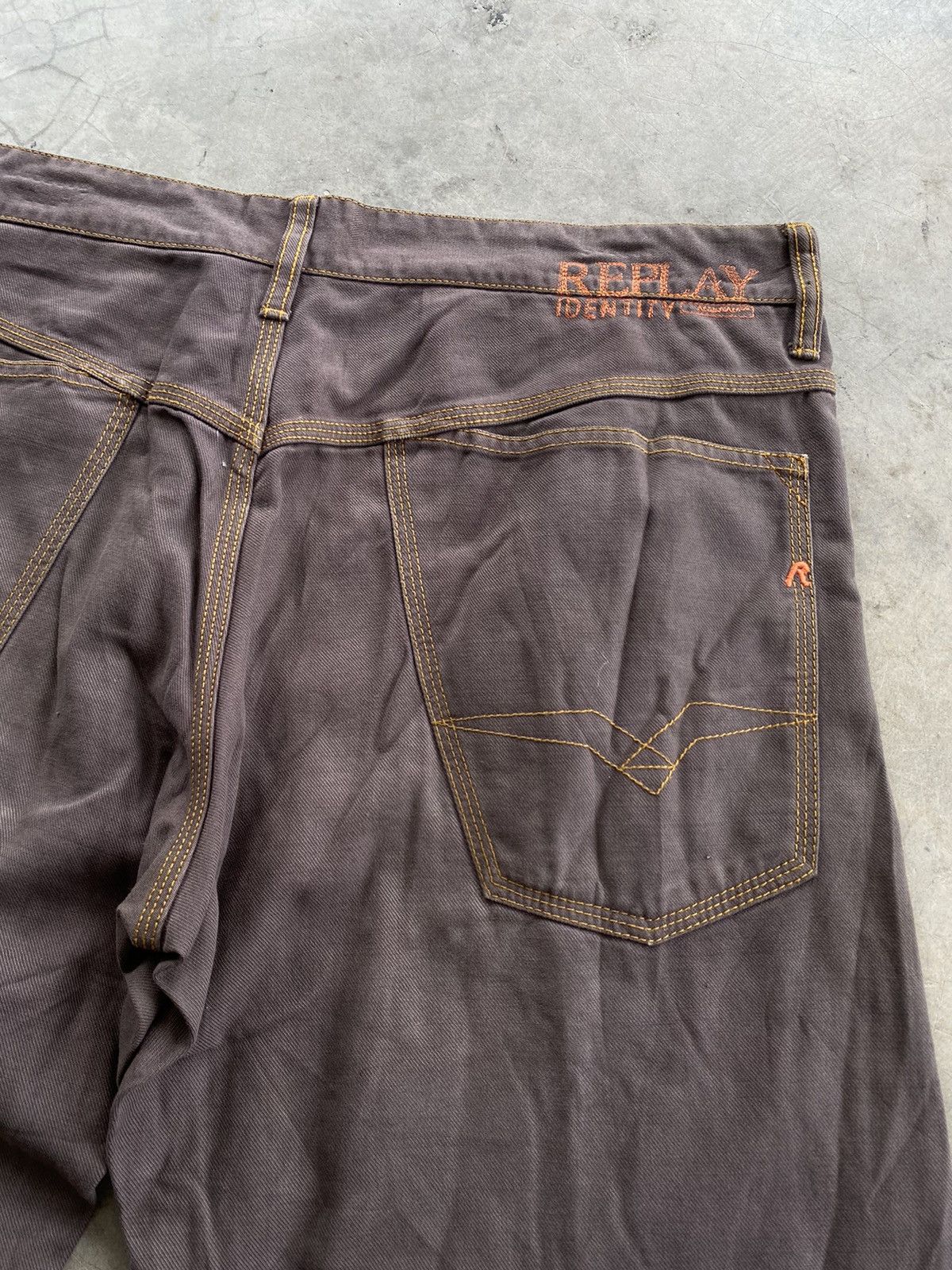Japanese Brand × Replay Baggy Jeans Japanese Reply Wide Flare Jeans Size US 35 - 3 Thumbnail