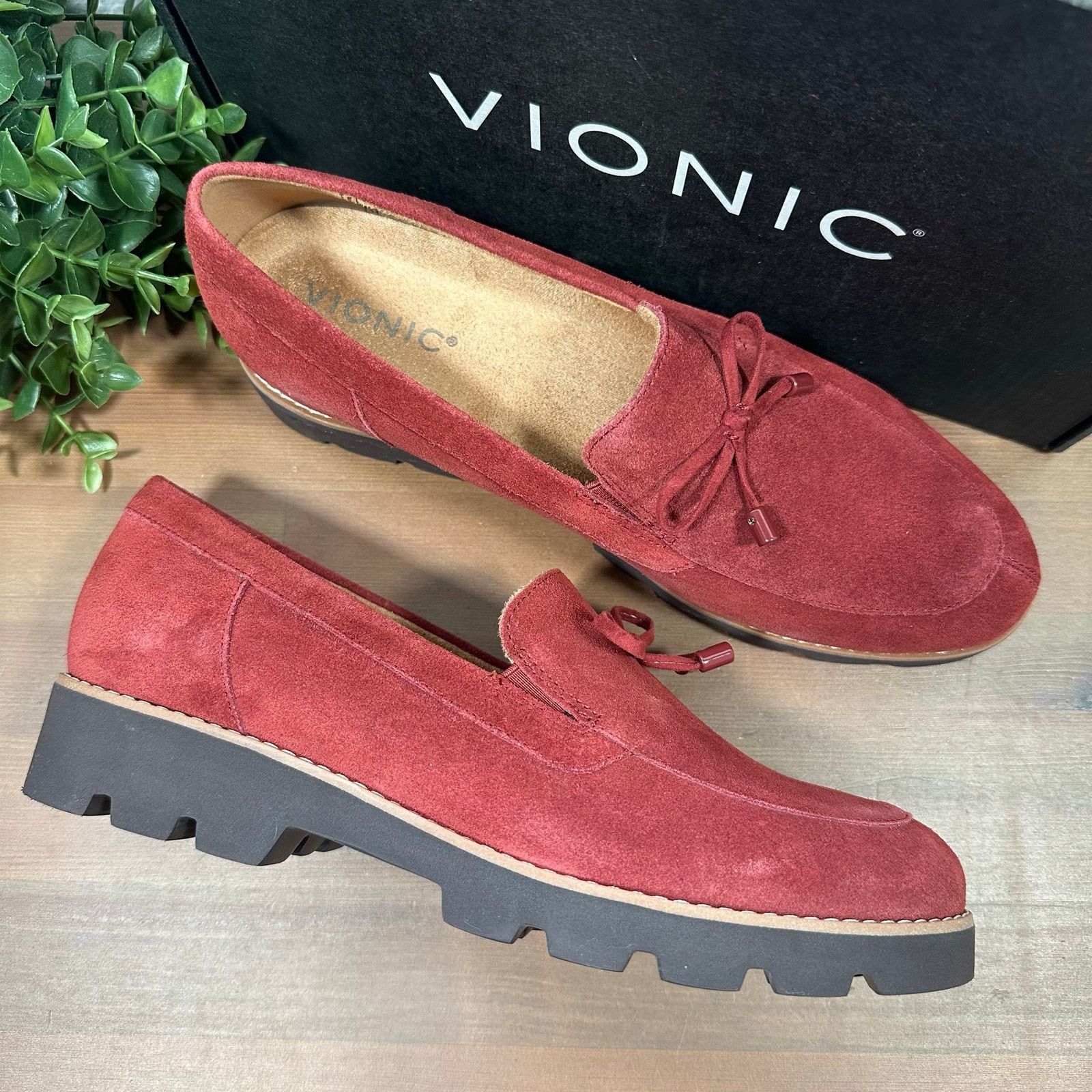 Vionic Vionic Women's Finley Suede Bow Loafers Size 7.5 Size US 7.5 / IT 37.5 - 2 Thumbnail
