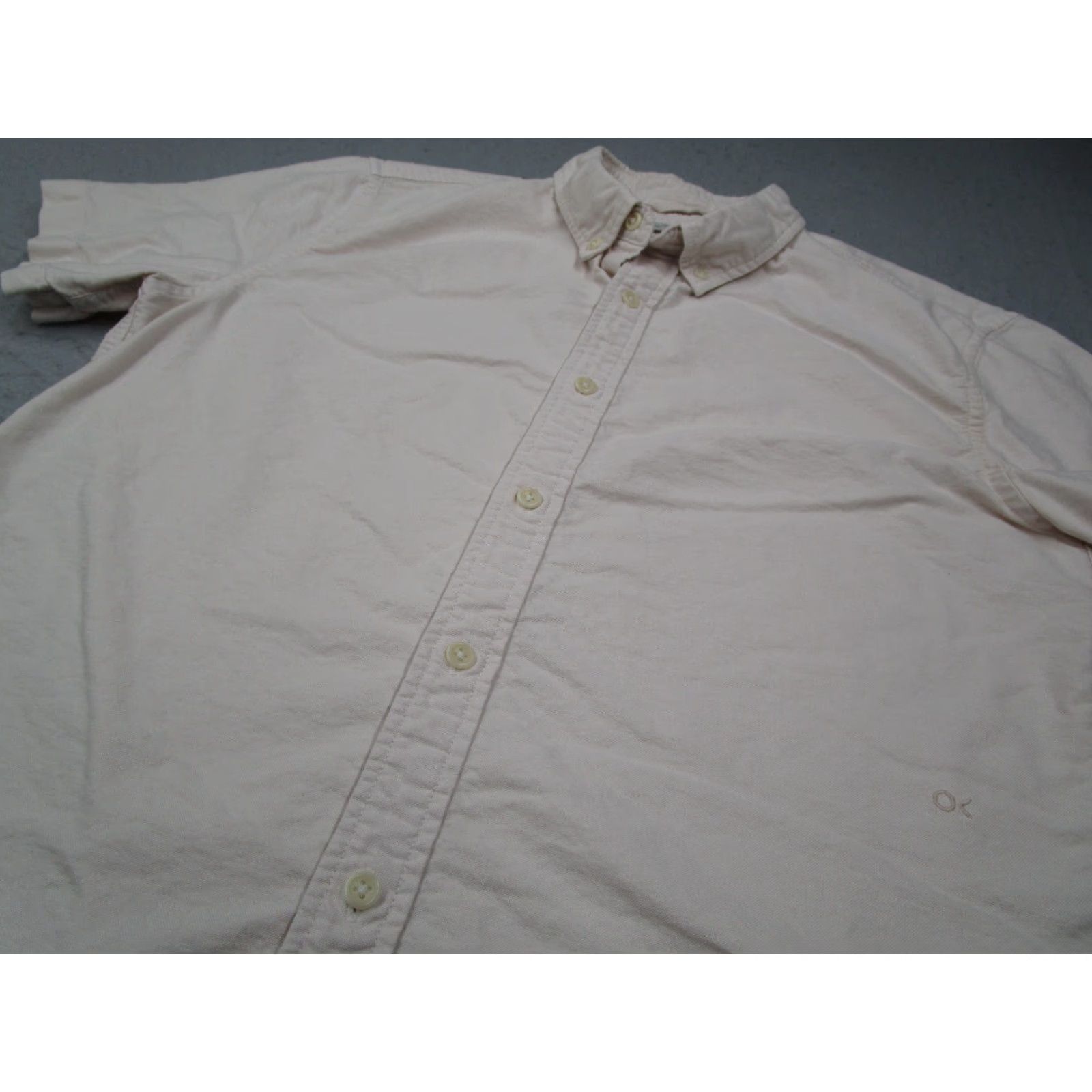 Outerknown Outerknown Shirt Mens Medium Pink Organic Cotton Short Sleeve Button Up Twill Mens Size US M / EU 48-50 / 2 - 2 Thumbnail