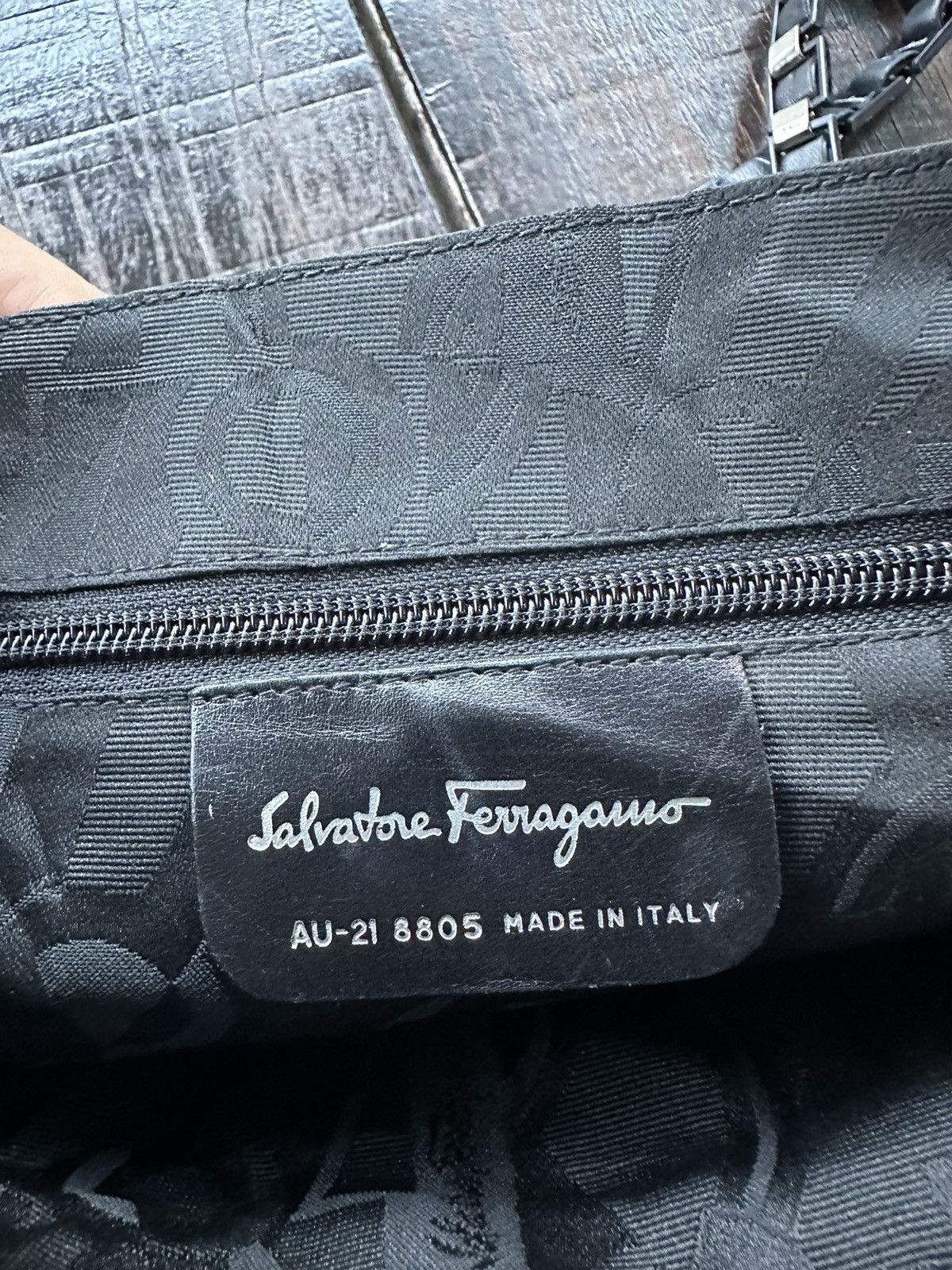 Salvatore Ferragamo Selvatore ferragamo black leather chain shoulder bag Size ONE SIZE - 15 Thumbnail