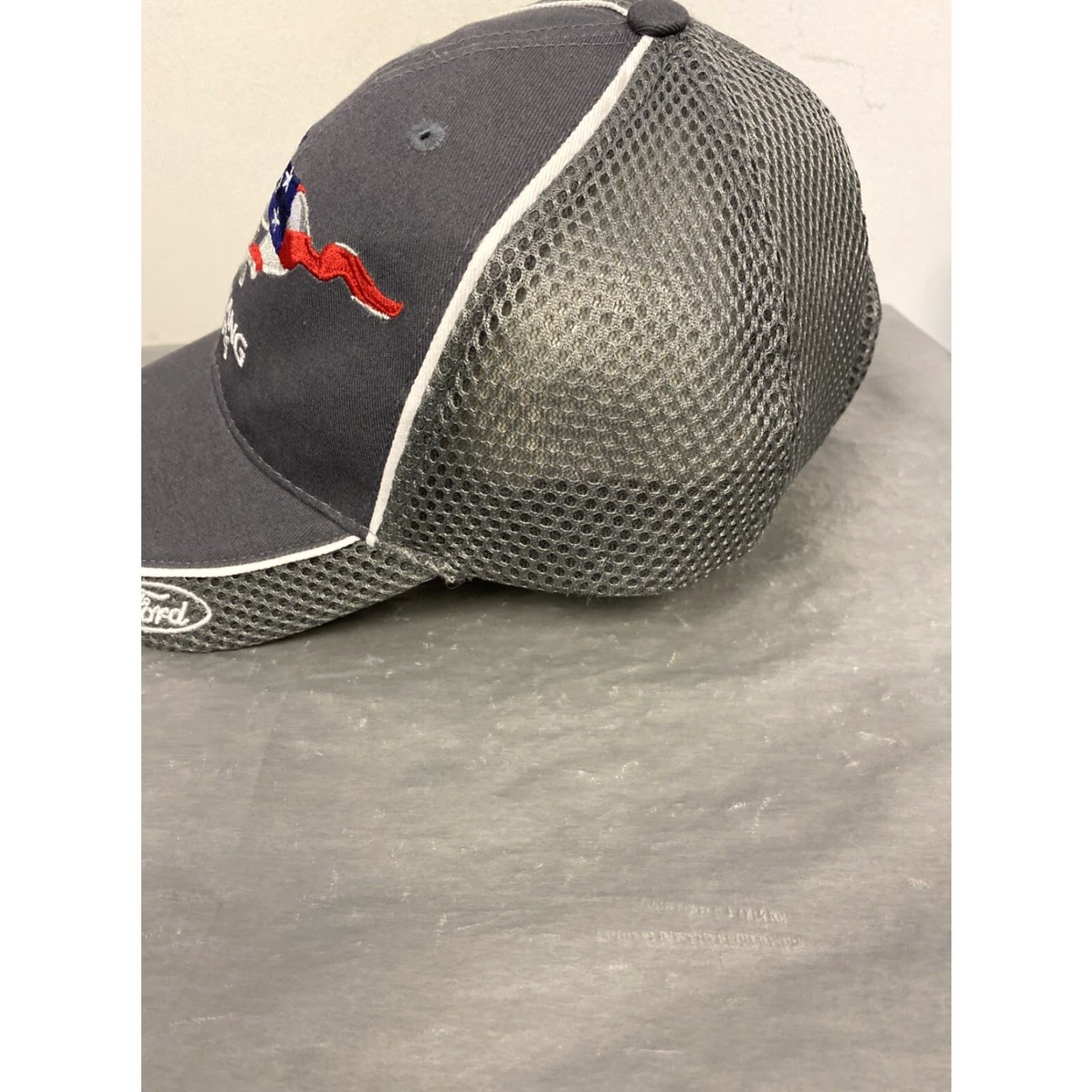 Ford Ford Mustang Baseball Cap Unisex Adults Gray Adjustable Canvas Sports Casual Men Women Size ONE SIZE - 6 Thumbnail