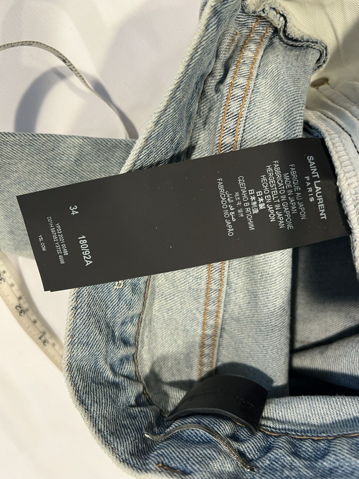 Saint Laurent Paris Saint Laurent men’s ripped blue jeans. 34. $890 Size US 34 / EU 50 - 11 Thumbnail